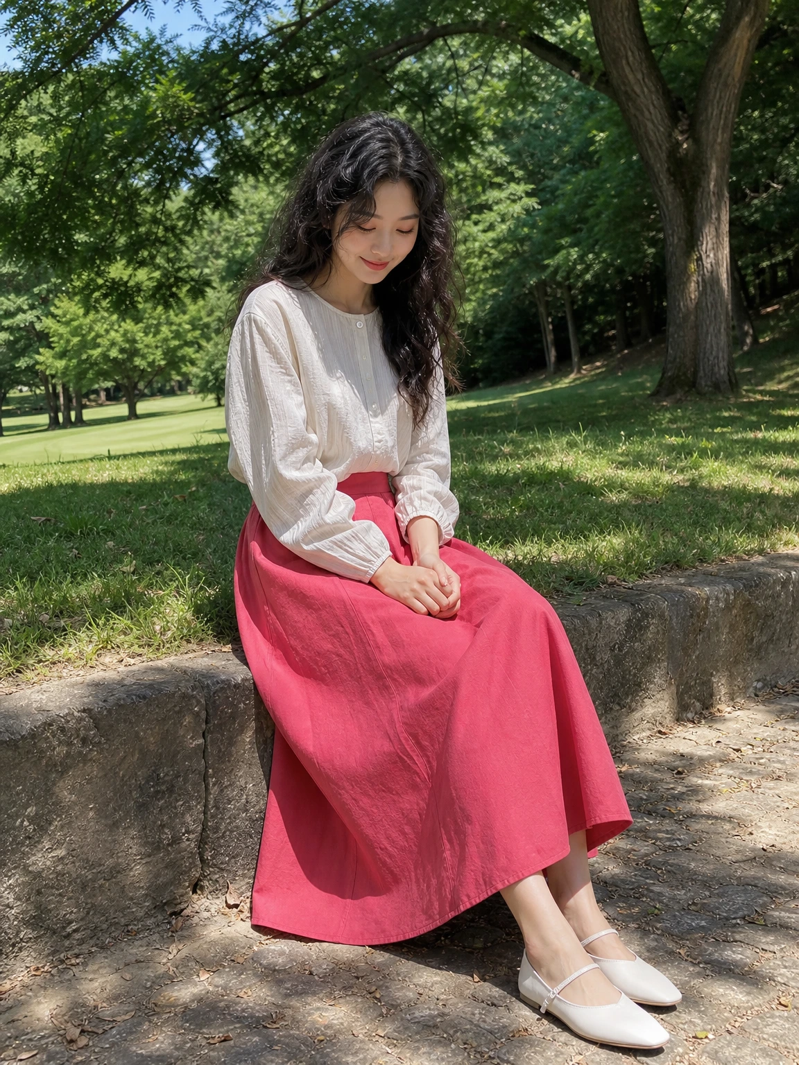가볍게 퍼지는 플레어 스커트