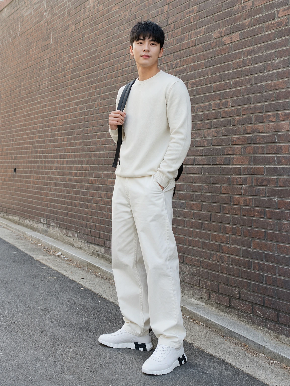 바운싱 솔이 돋보이는 스니커즈