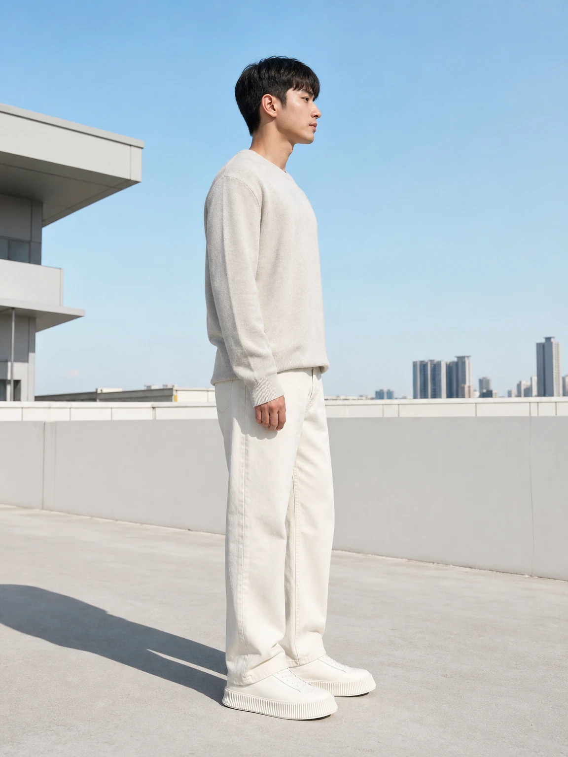 두꺼운 플랫폼이 돋보이는 스니커즈