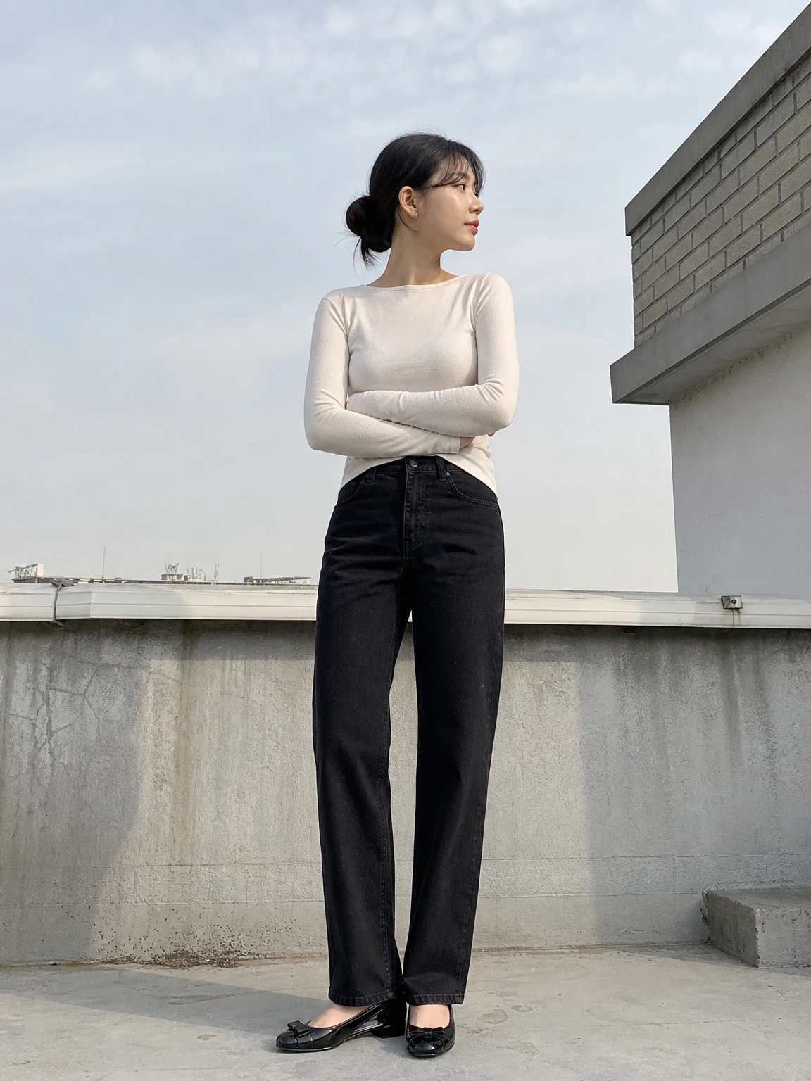 바라 리본이 돋보이는 펌프스