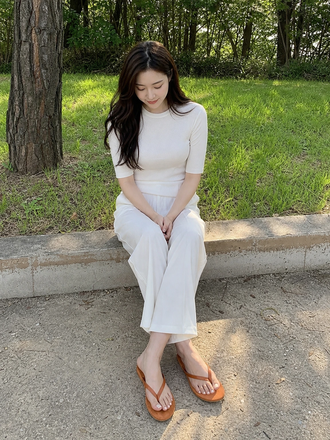 슬림 스트랩이 돋보이는 조리