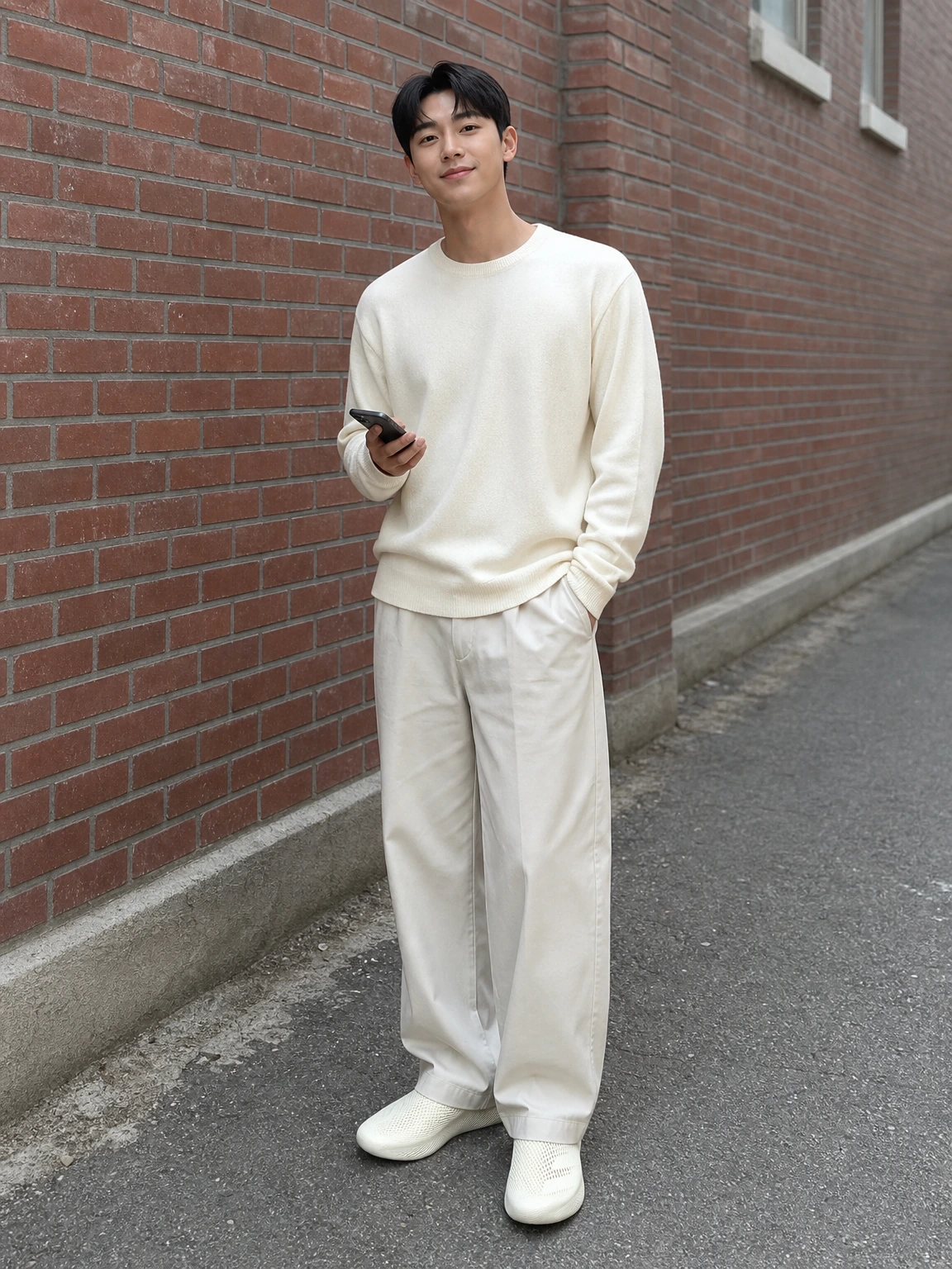 통기성이 돋보이는 슬립온