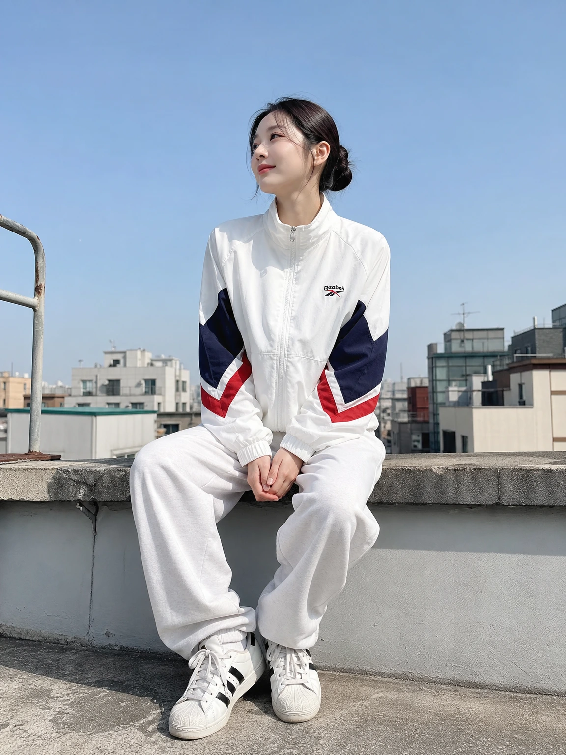 컬러블록으로 리듬 주는 바람막이