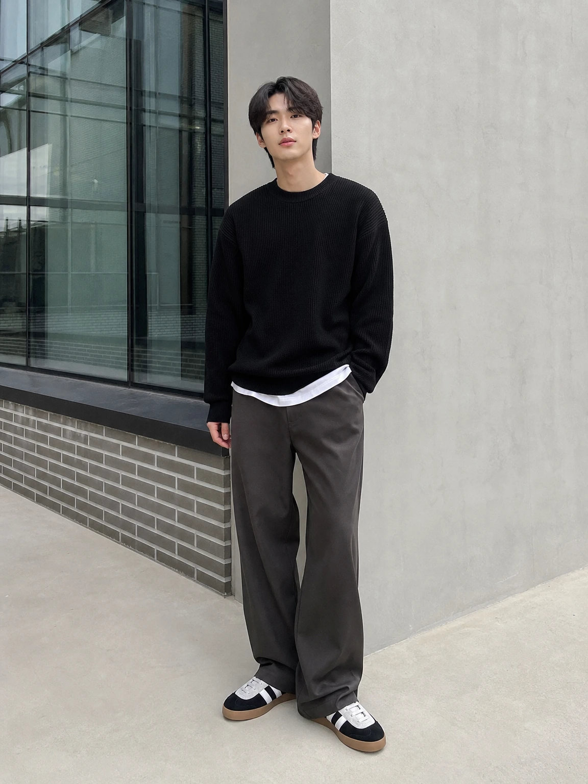 커버드 패널이 돋보이는 스니커즈