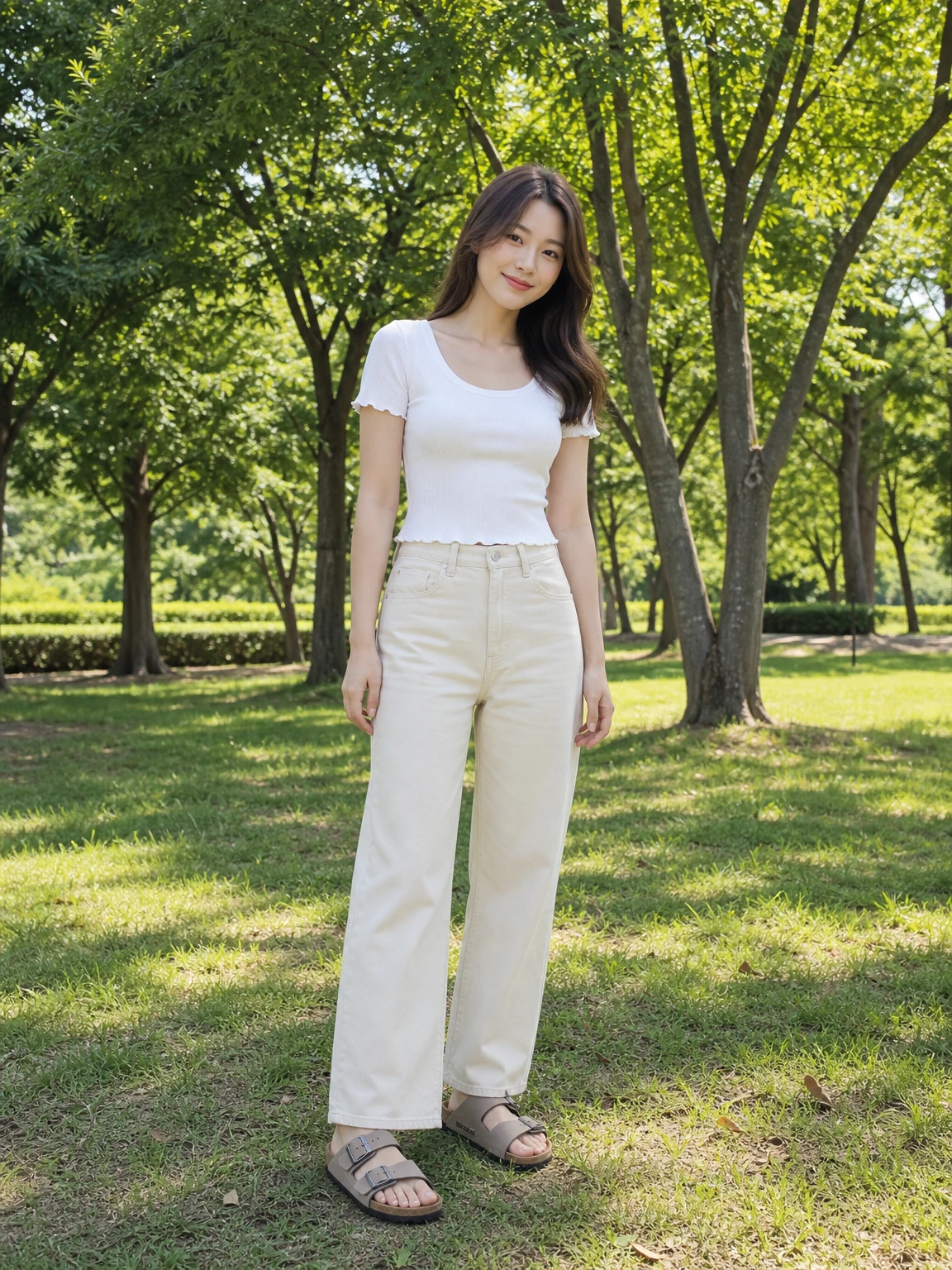 투 버클로 안정적인 샌들