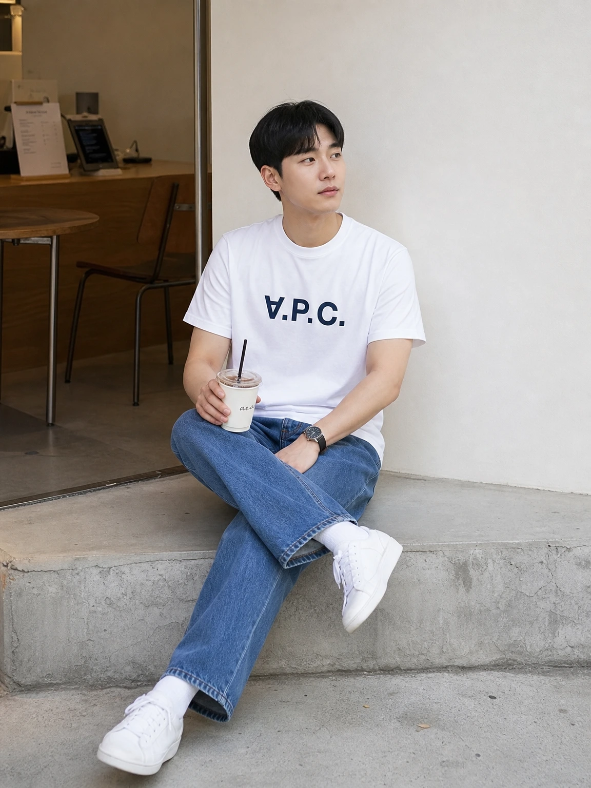 전면 로고로 힘을 준 티셔츠