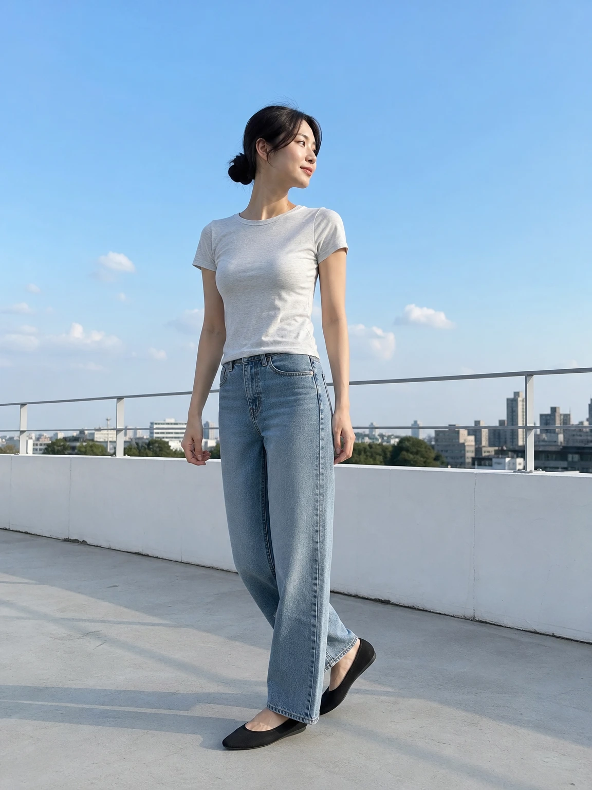 가볍게 뾰족한 니트 플랫슈즈