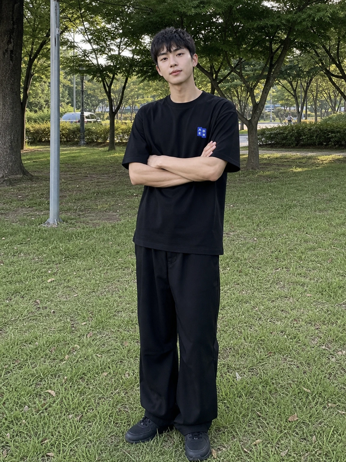 미니 태그로 힘 준 티셔츠