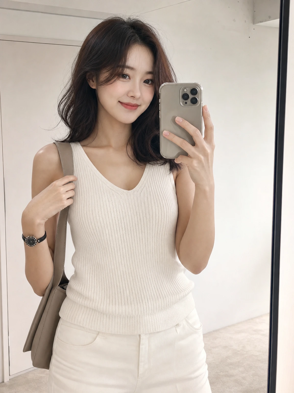 섬세한 링 포인트 뱅글시계