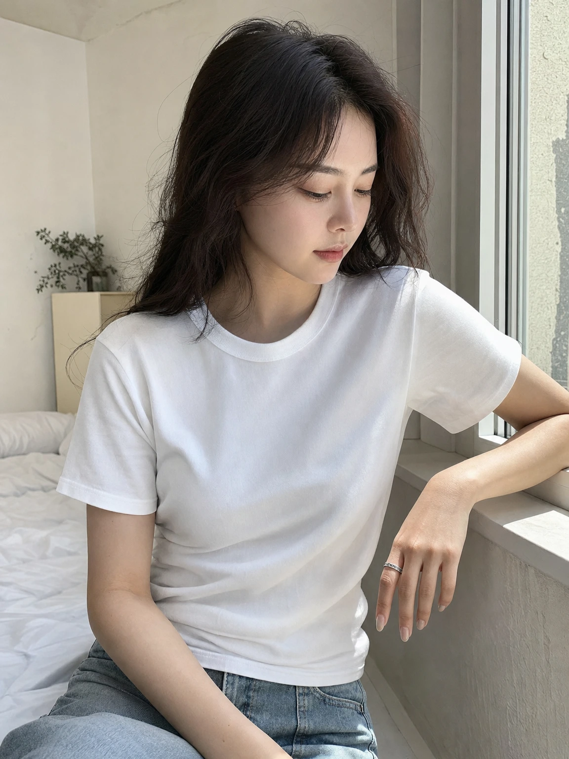 각인 레터링이 돋보이는 반지