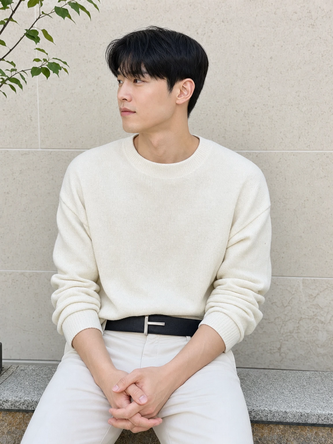 선이 또렷한 T 버클 벨트