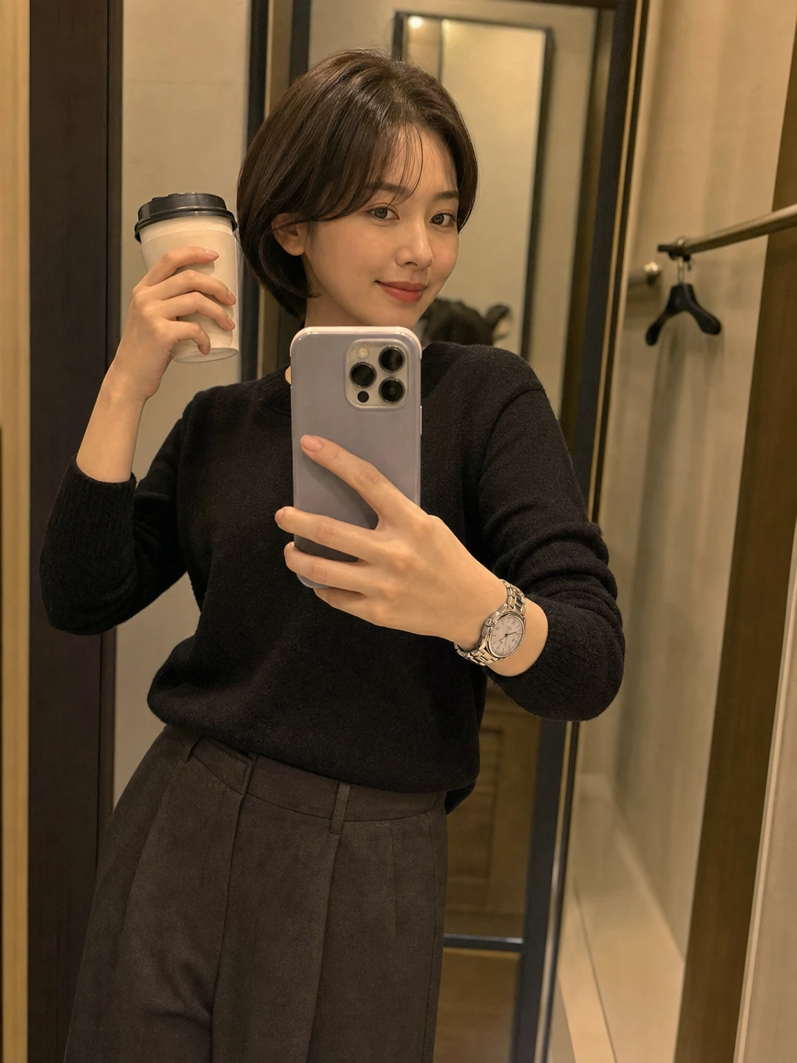 단정한 로만 인덱스 여성 시계