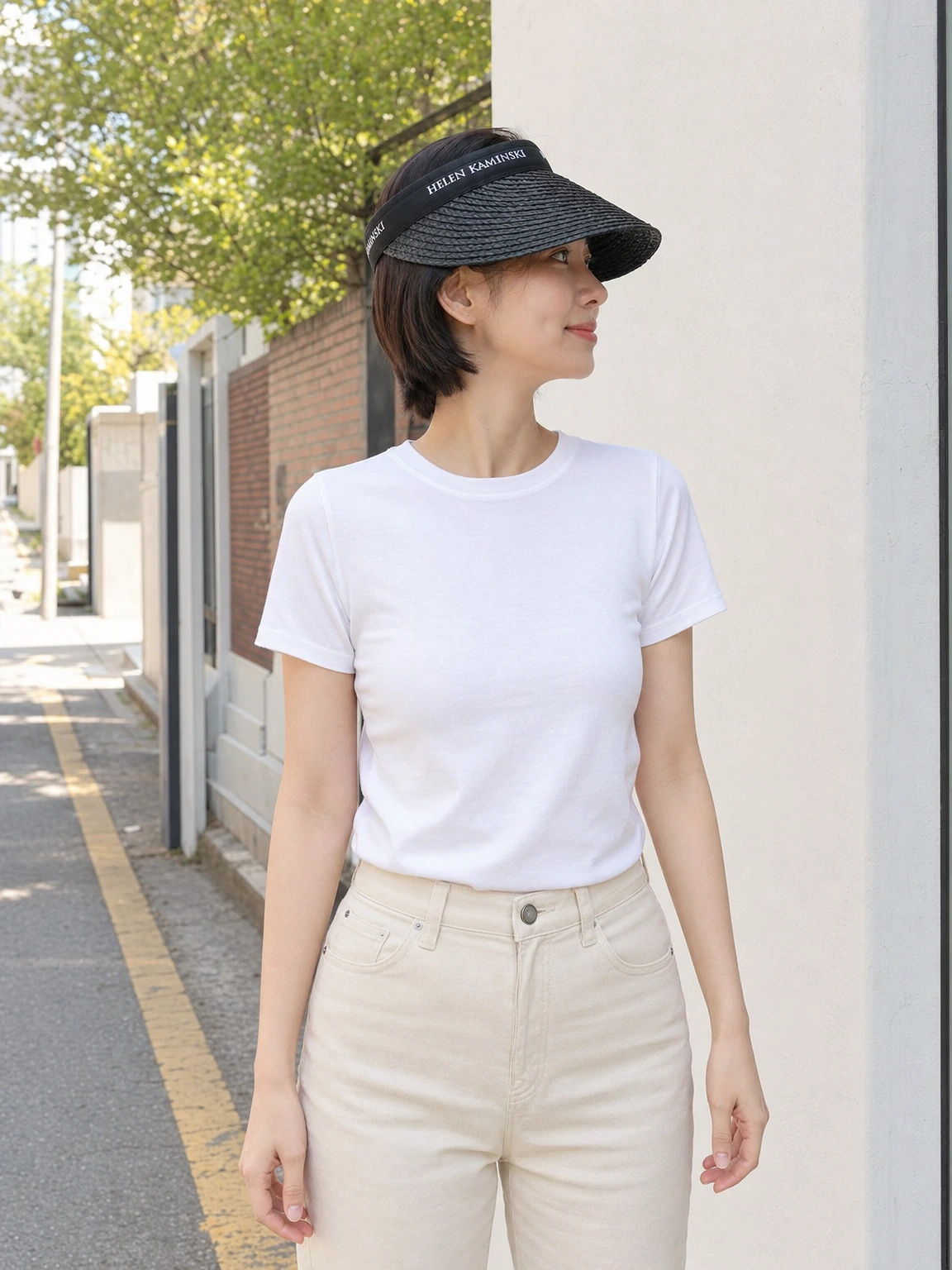 라피아 짜임이 시원한 바이저