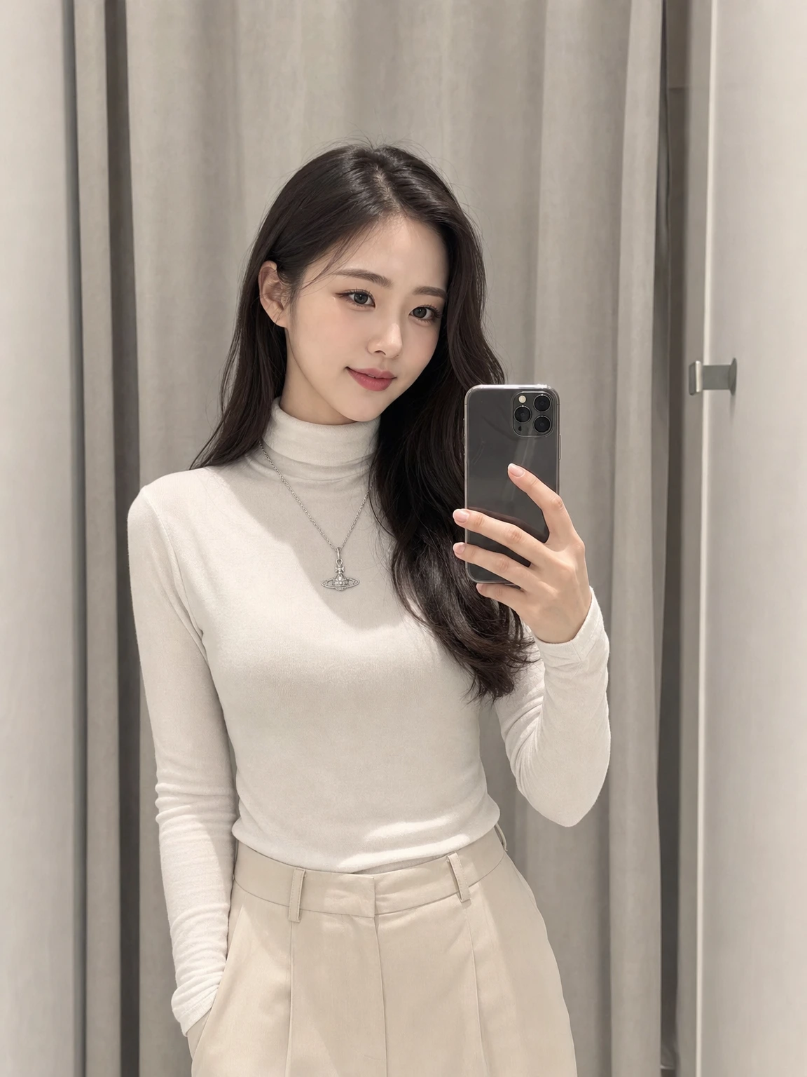 미니 바스 릴리프로 완성된 목걸이