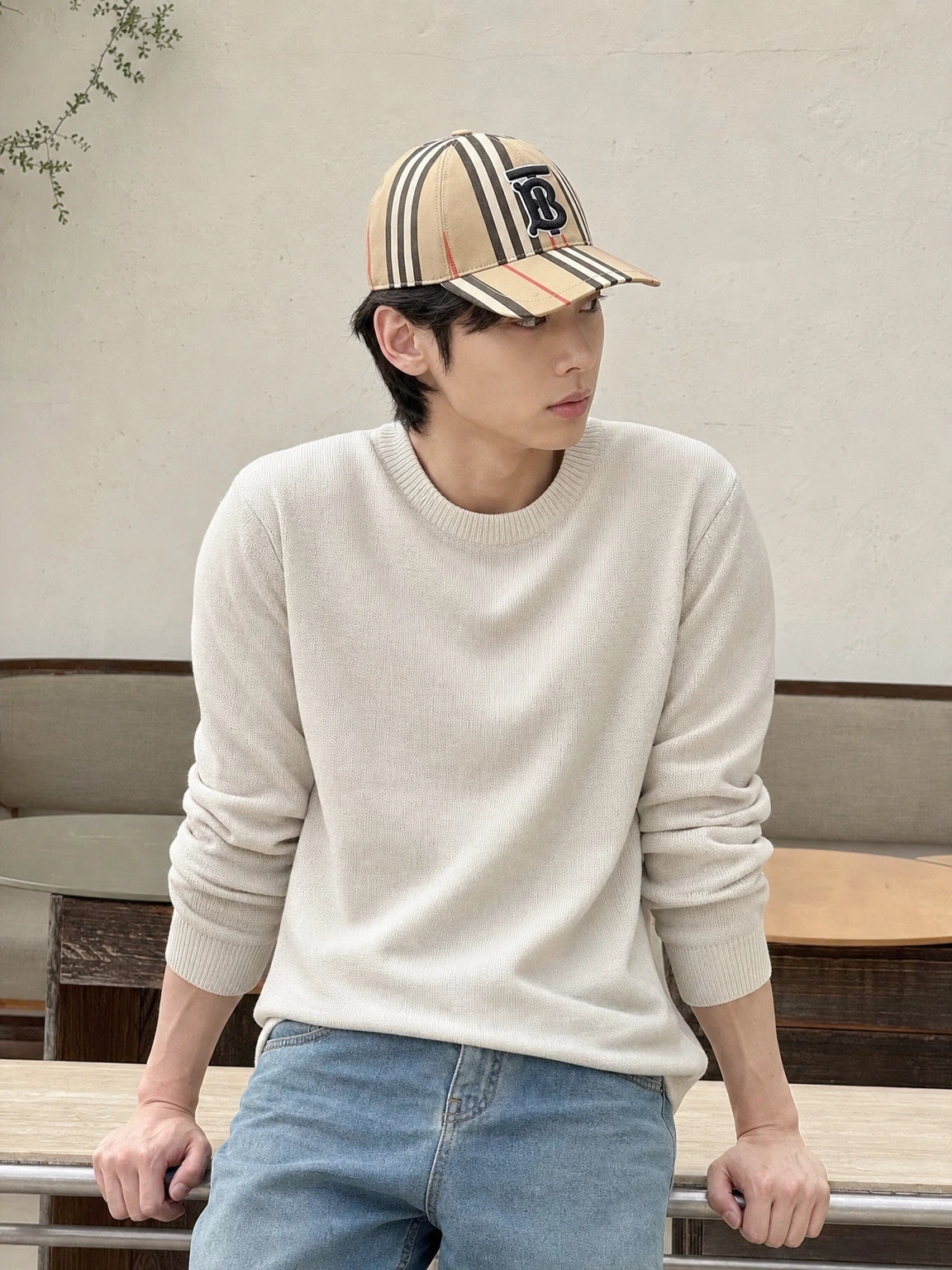 스트라이프 패턴 베이스볼캡