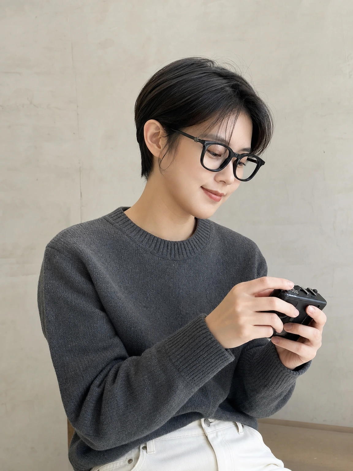 단정한 스퀘어 실루엣 안경테