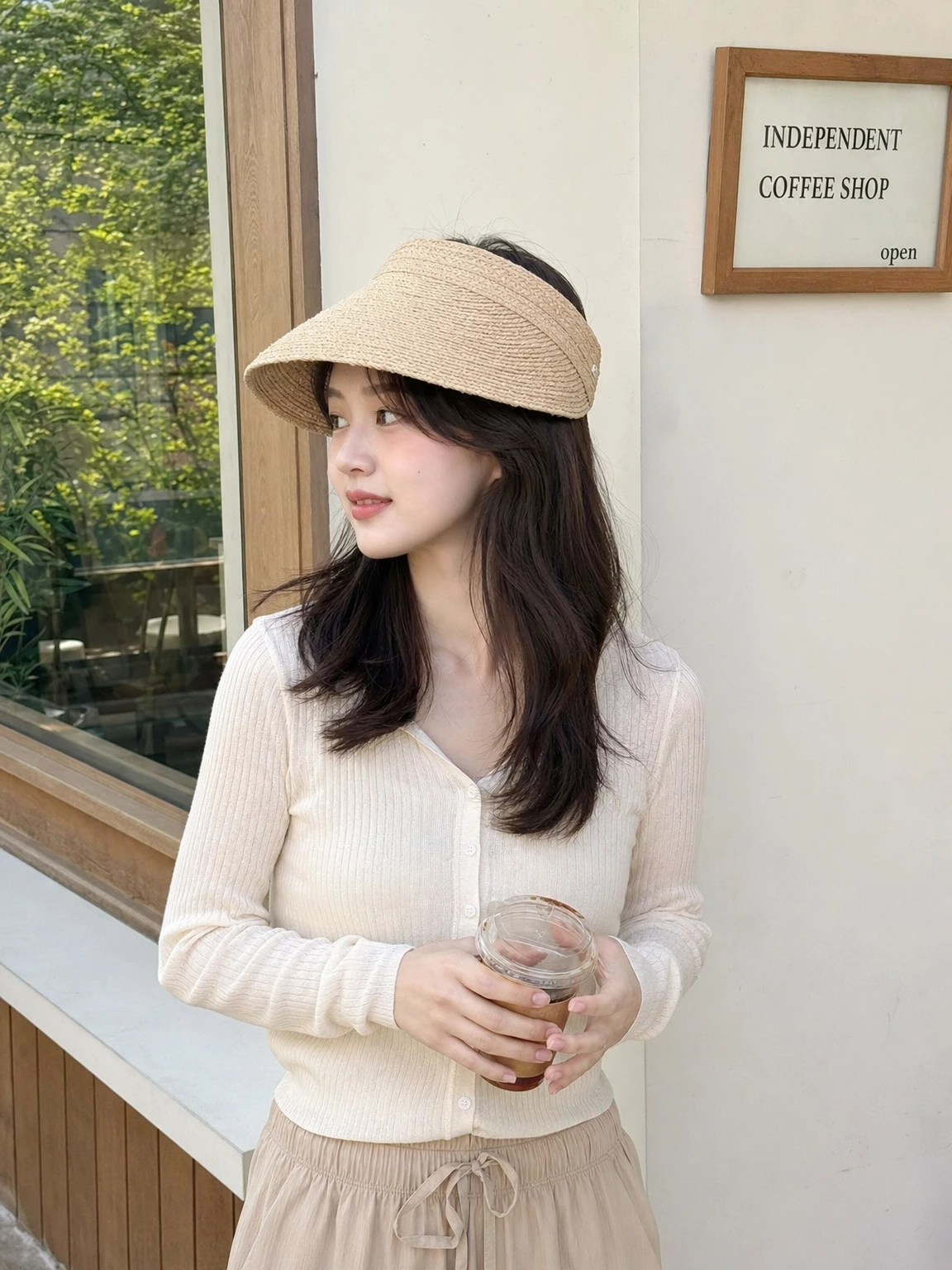 라피아 썬바이저 햇