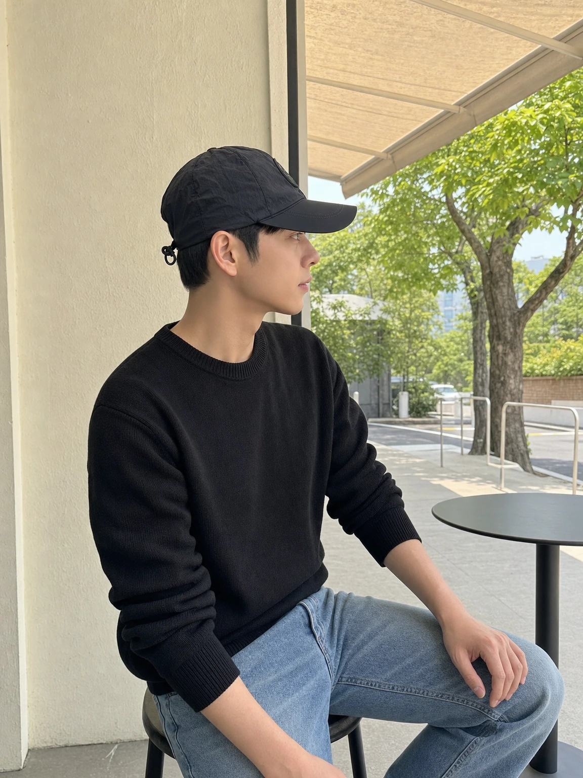 가벼운 나일론 텍스처 볼캡