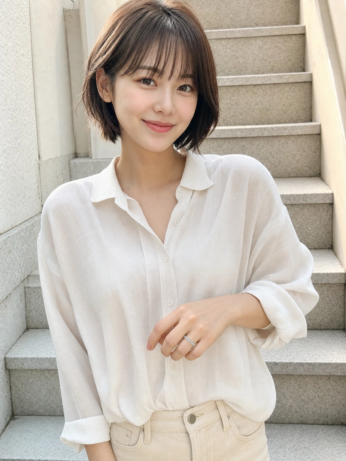 하트 패턴이 반짝이는 반지
