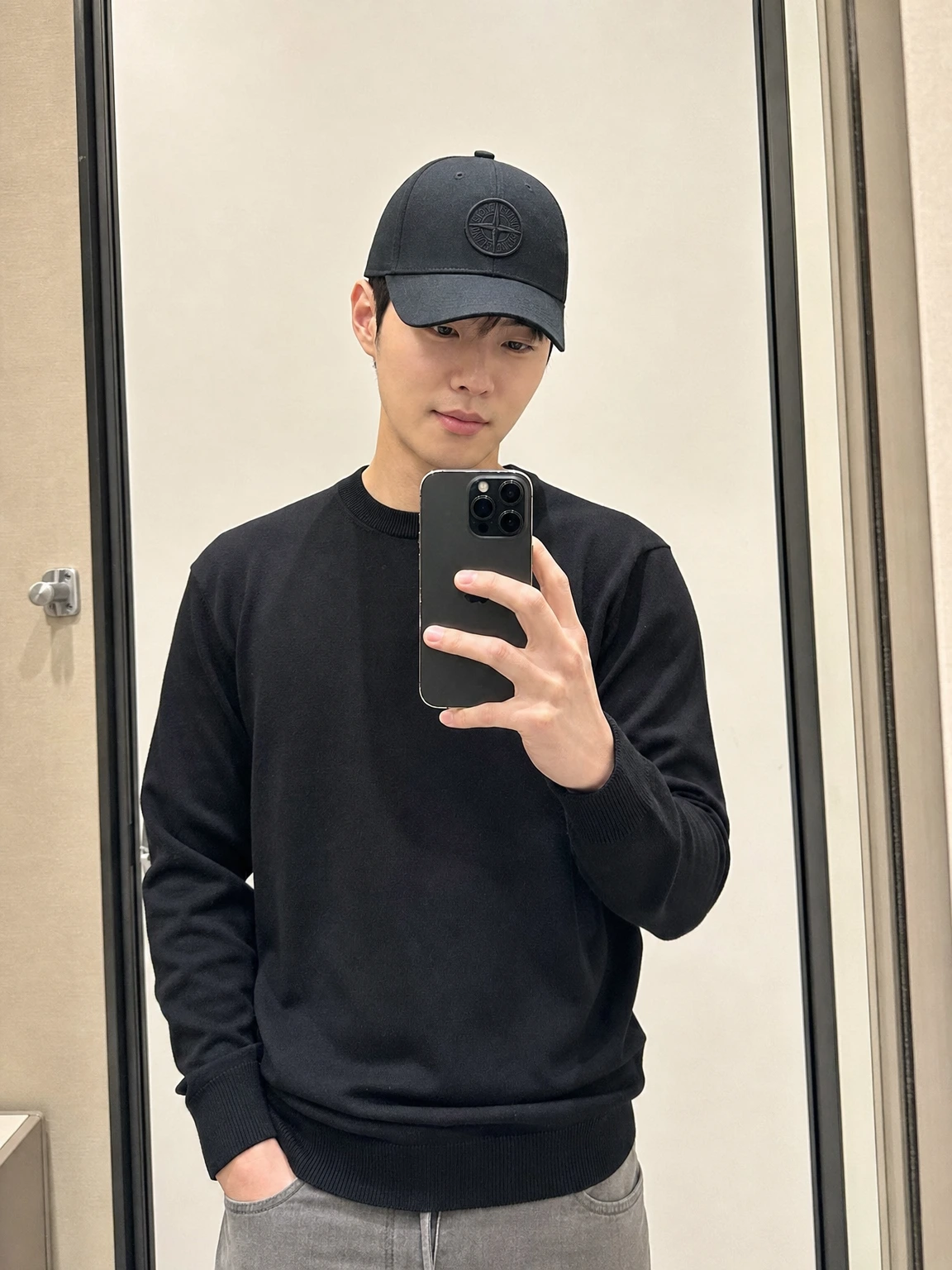 톤온톤 로고 캡 모자