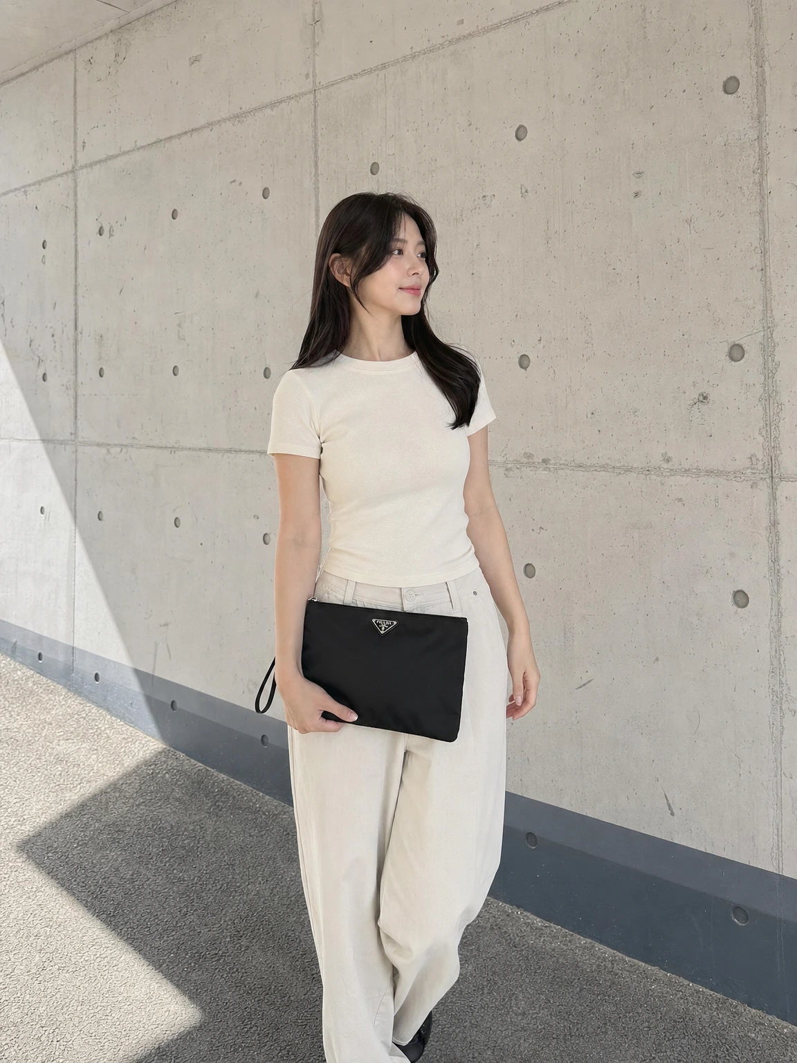 가벼운 리나일론 클러치백