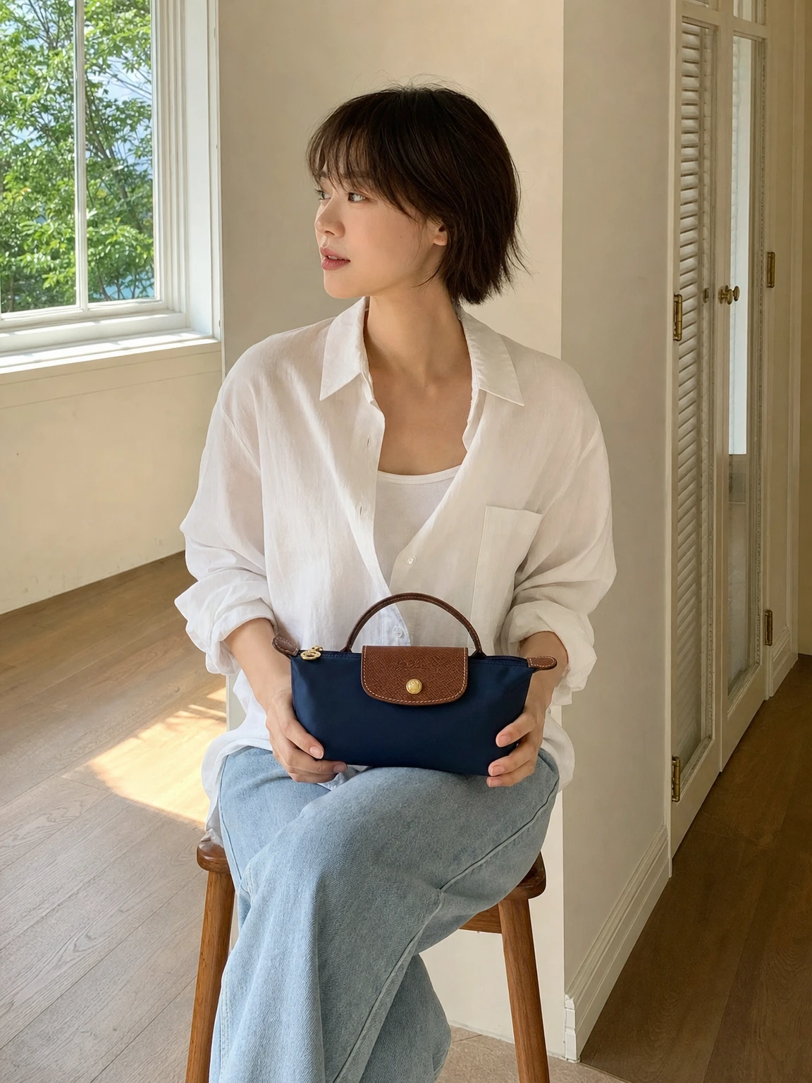 가볍게 접어 드는 르 플리아쥬 토트백