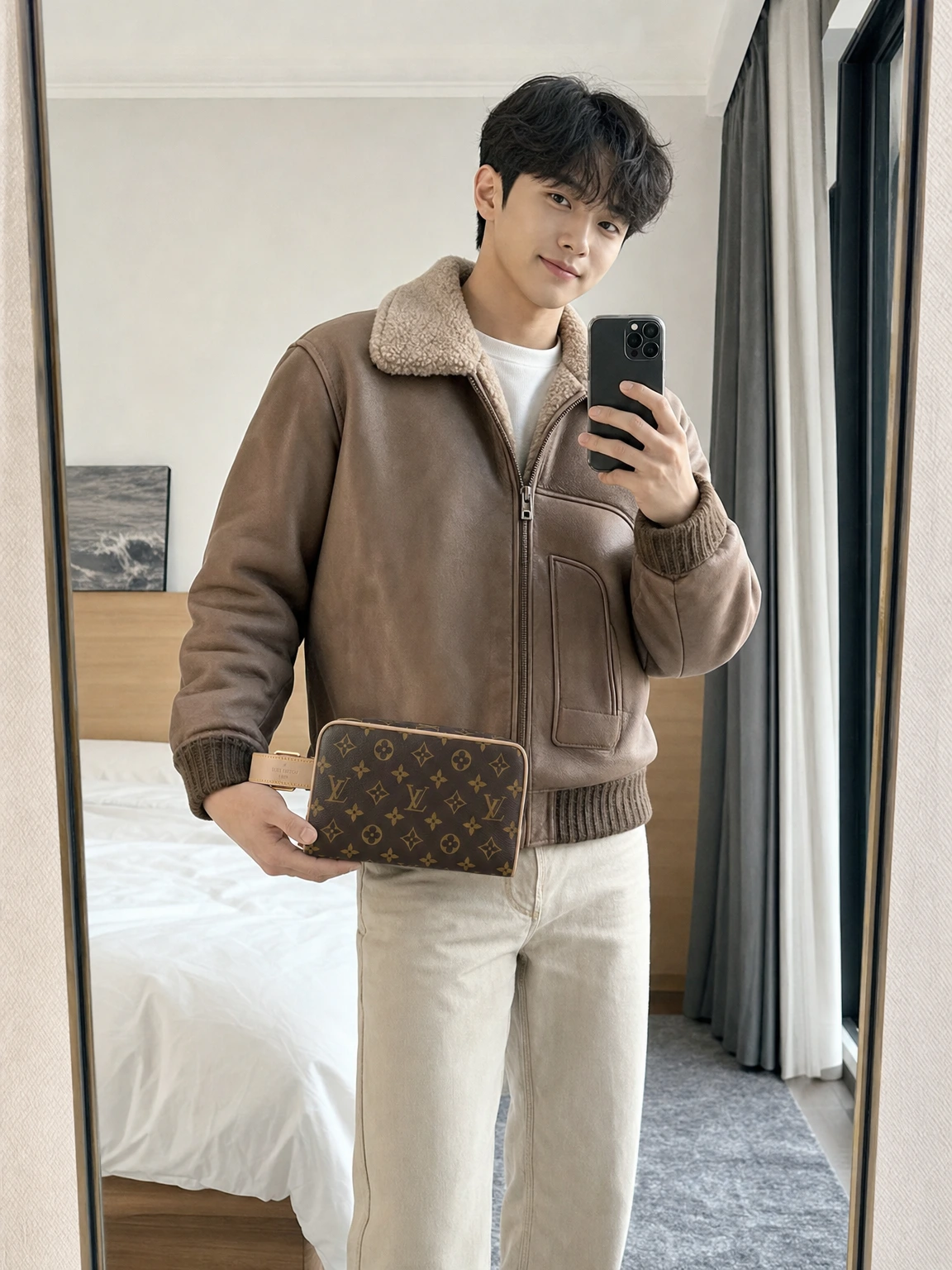 모노그램이 감싼 돕 키트 파우치