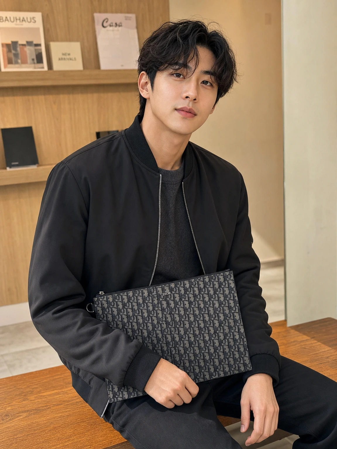 서류와 태블릿을 담는 클러치 파우치