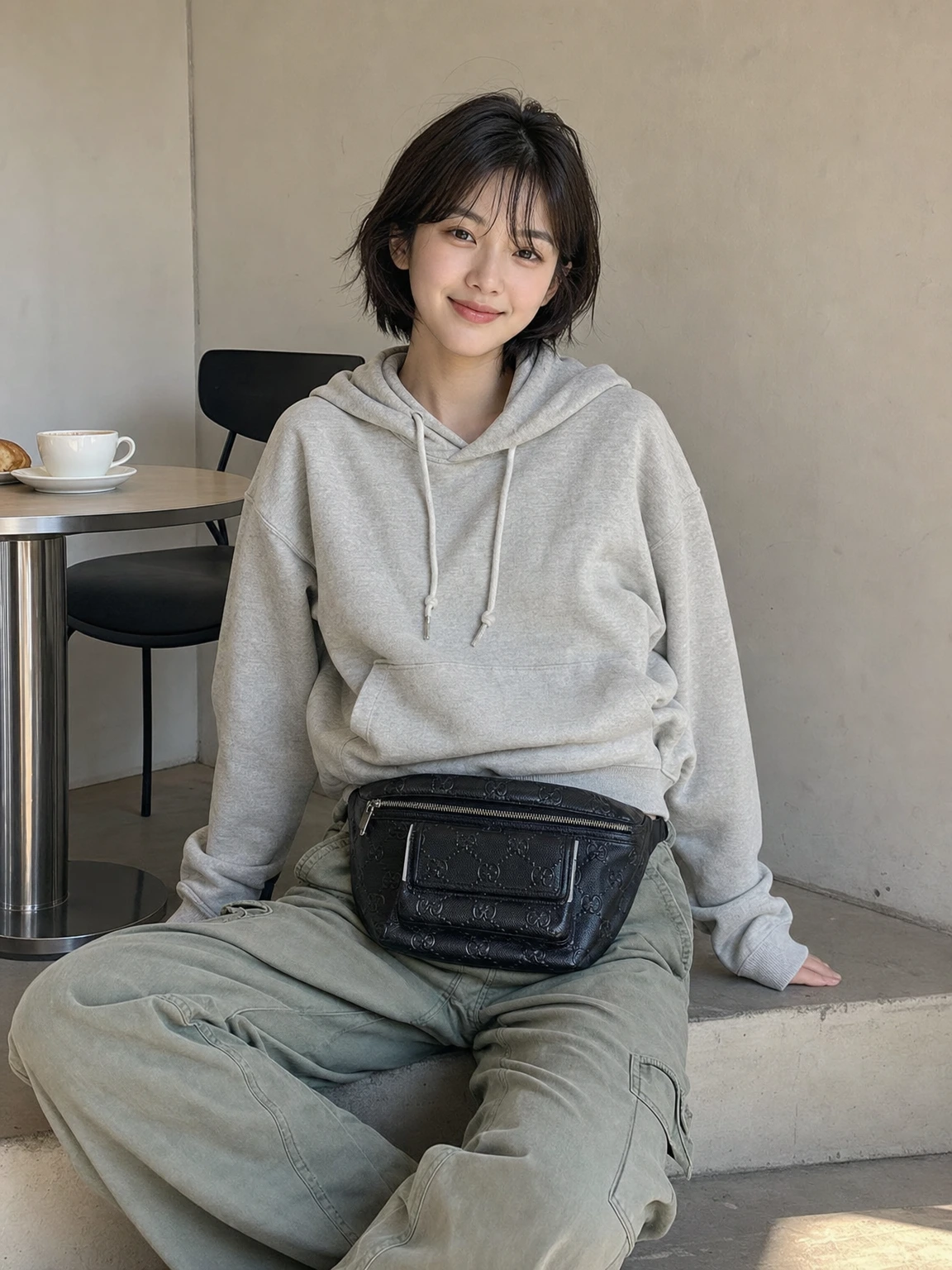 입체 포켓이 실용적인 힙색