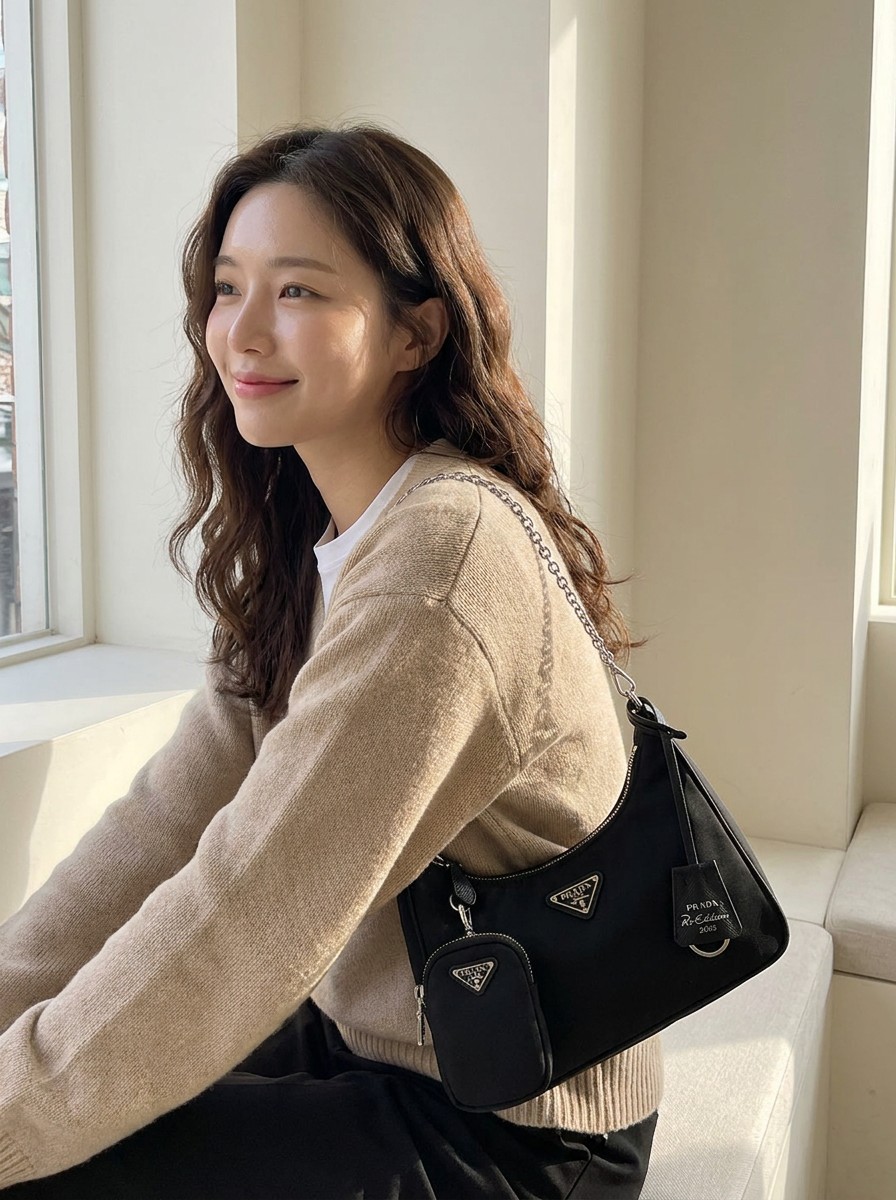 부드러운 곡선이 매력인 사피아노 백