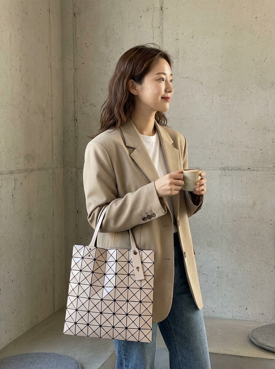 도시의 빛을 담은 토트백