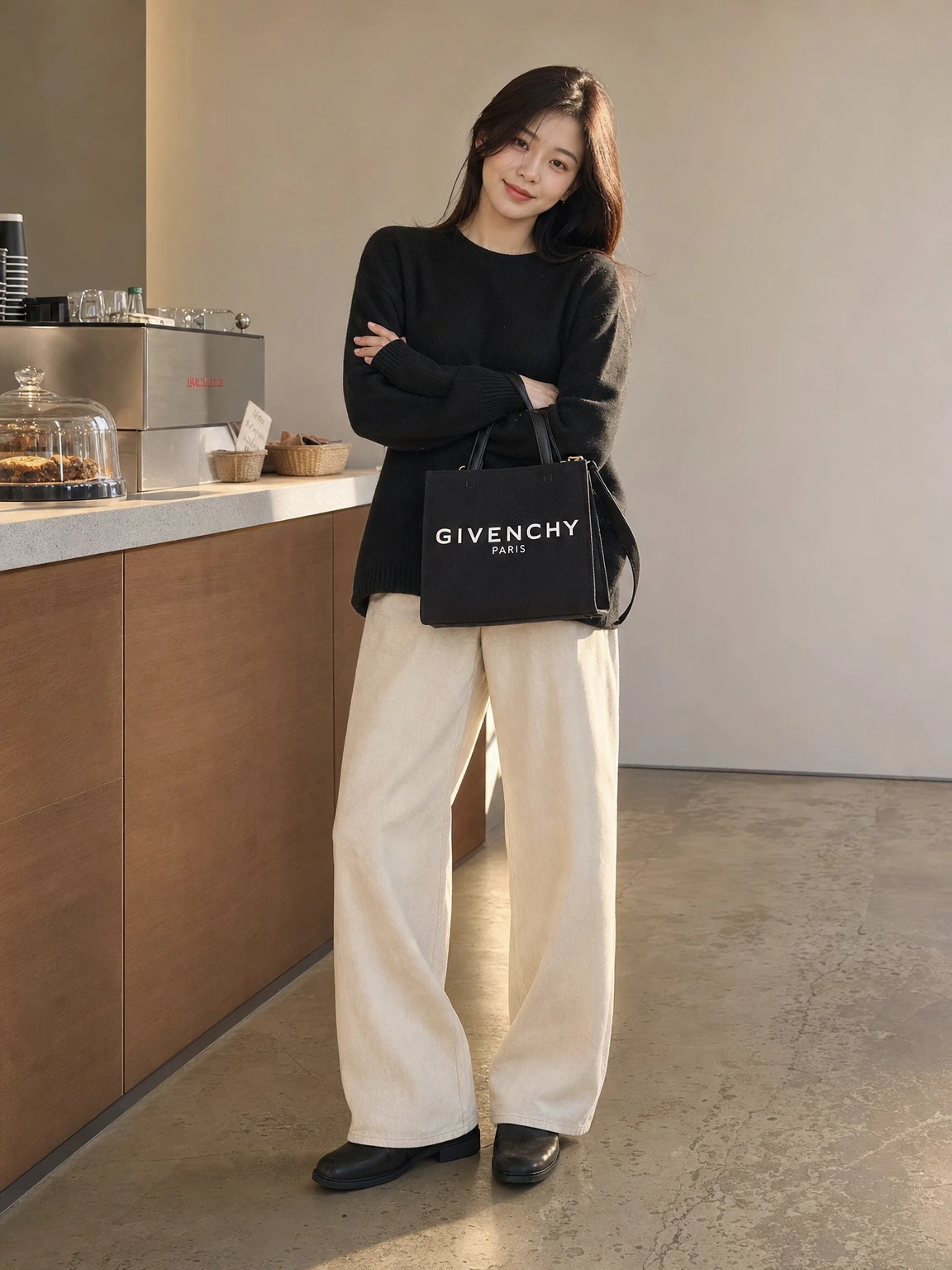 대담한 레터링이 돋보이는 로고 토트백