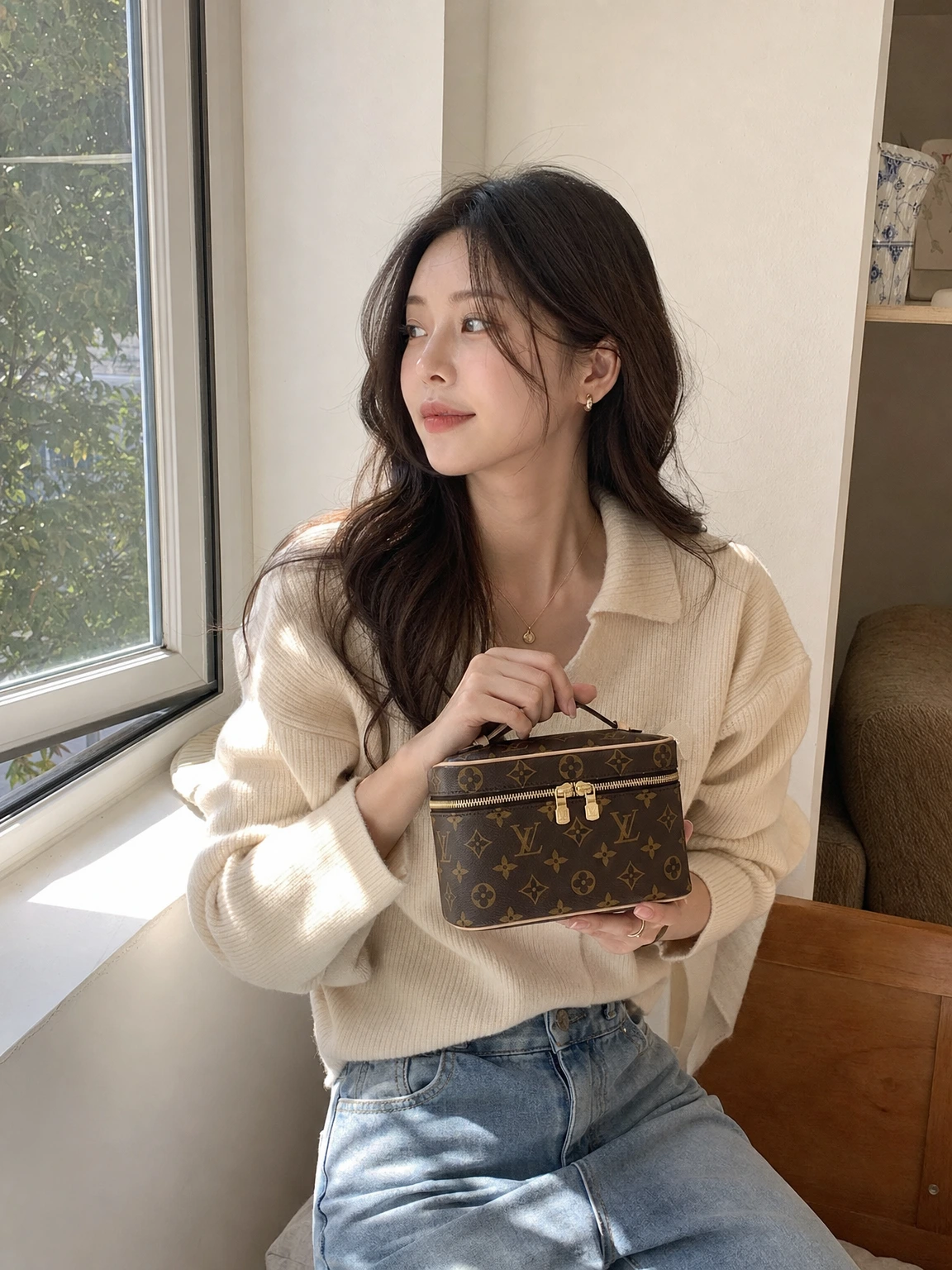 아이코닉 패턴의 뷰티 케이스