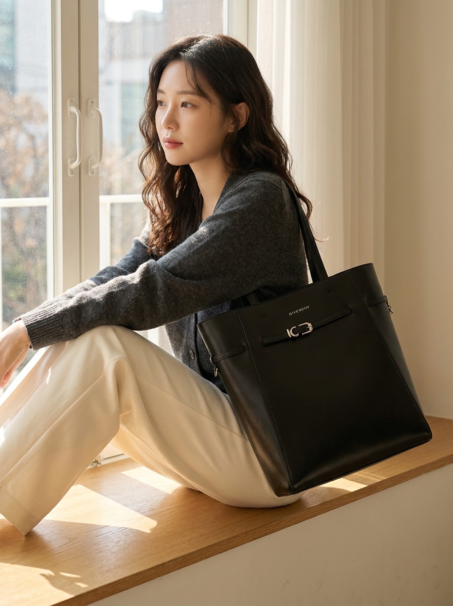 슬림 스트랩이 포인트인 토트백