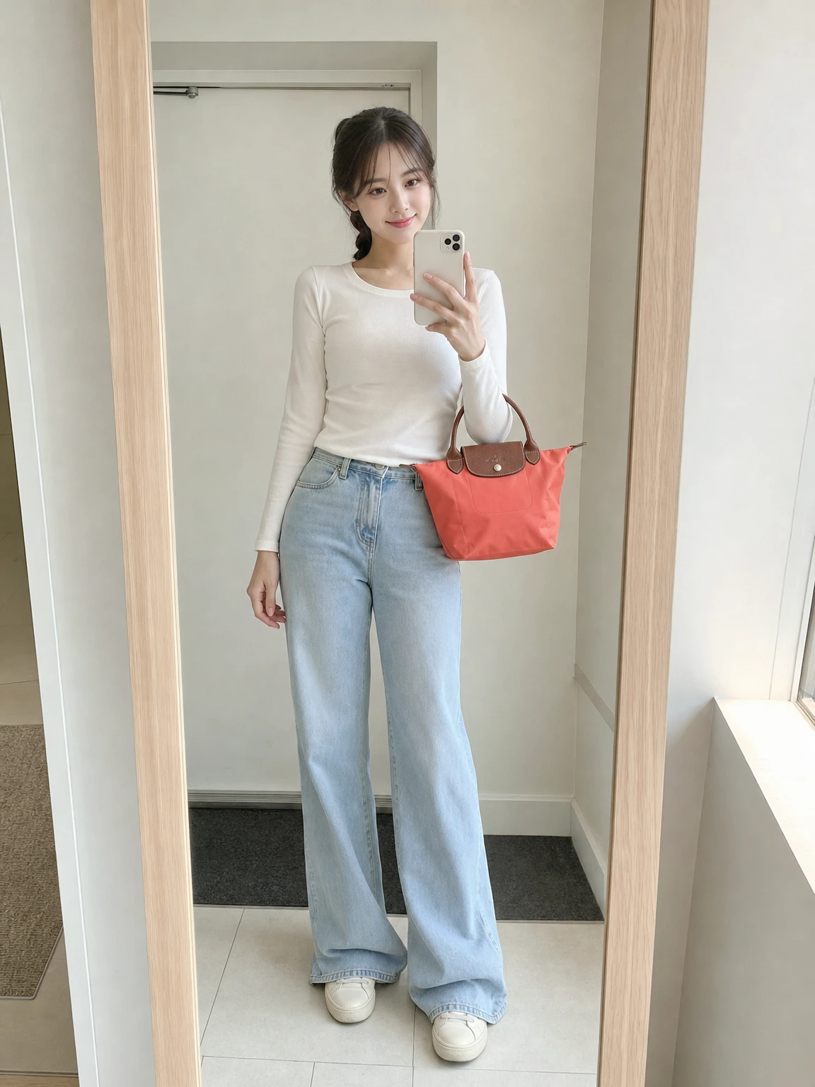경쾌한 컬러 포인트 토트백