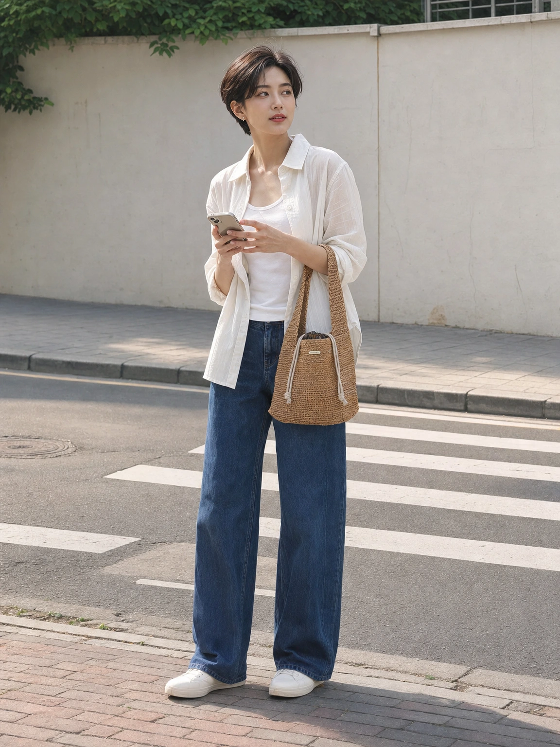 여름 바람을 담은 소프트 토트백