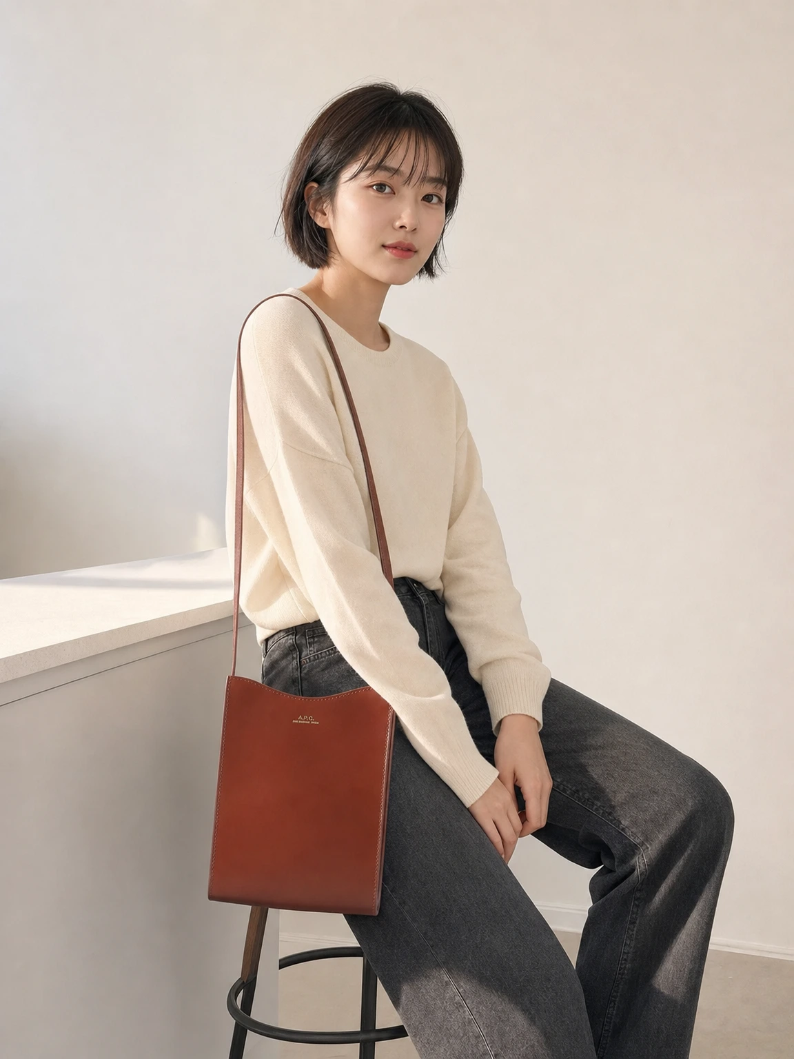 슬림한 제이미 넥 파우치