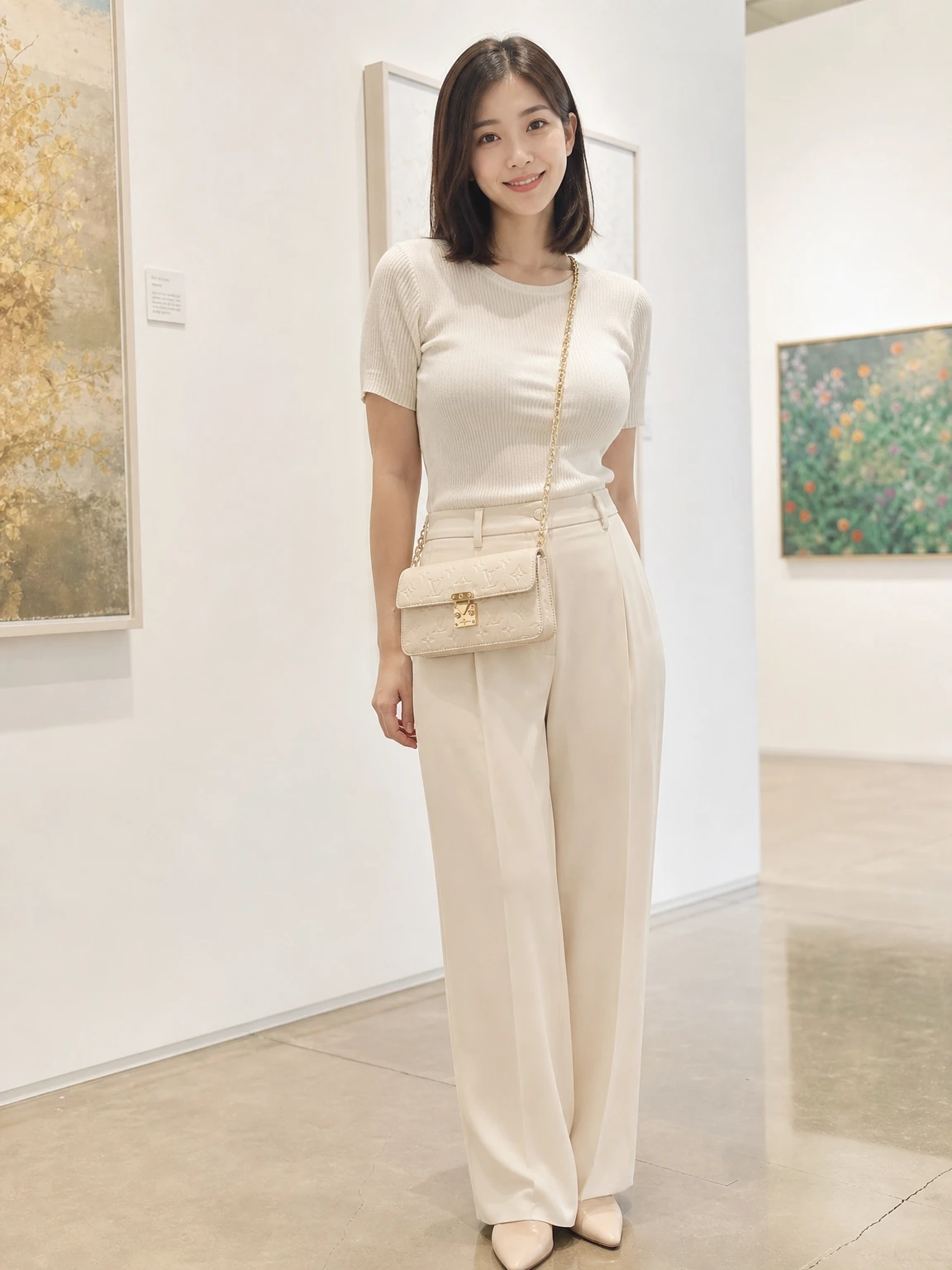 체인이 우아한 미니 체인 월렛