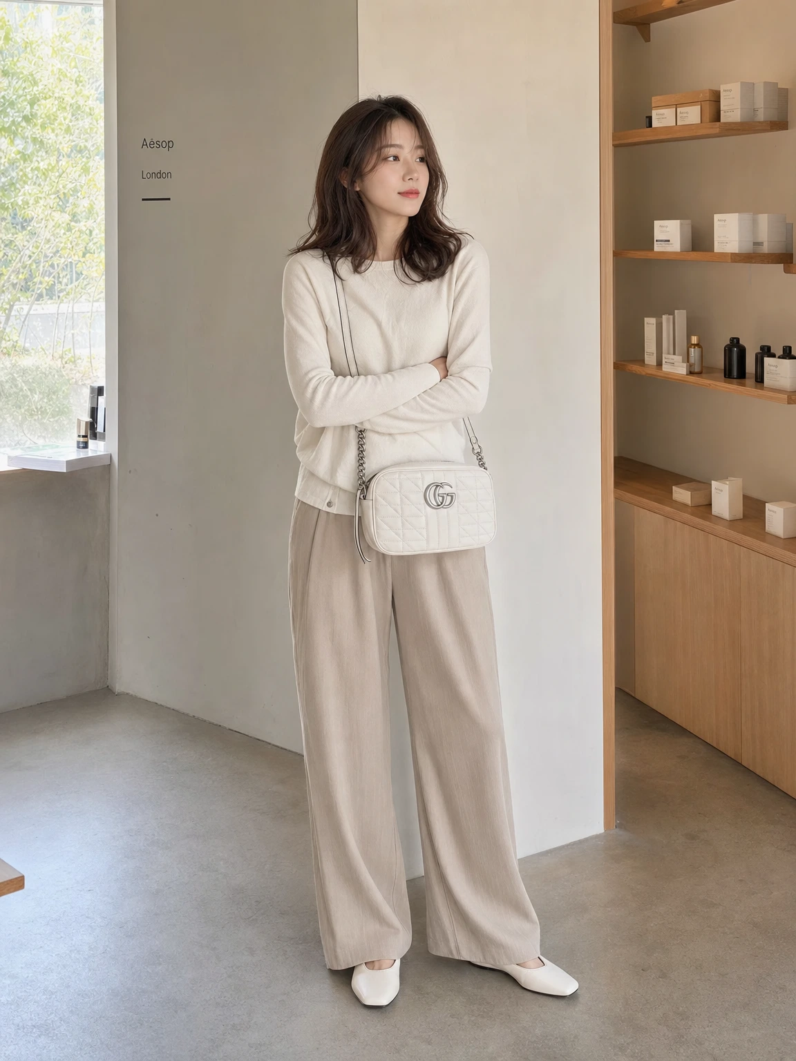 부드러운 퀼팅이 돋보이는 카메라백