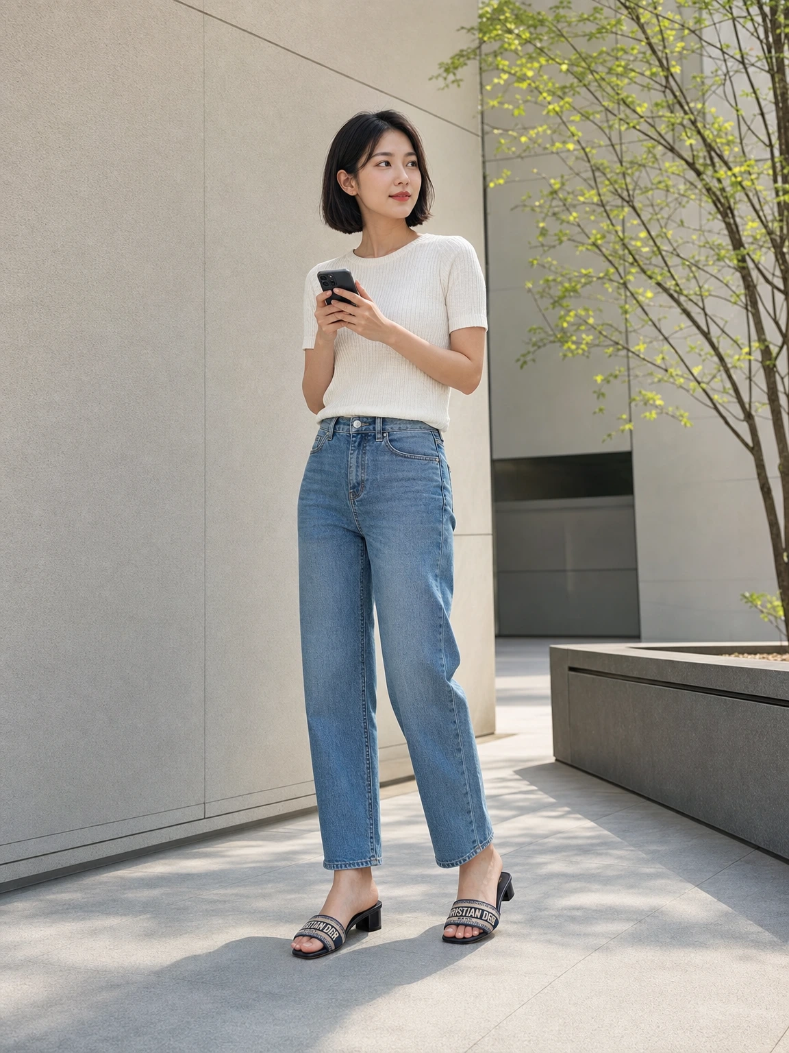 로고 자수가 돋보이는 슬라이드