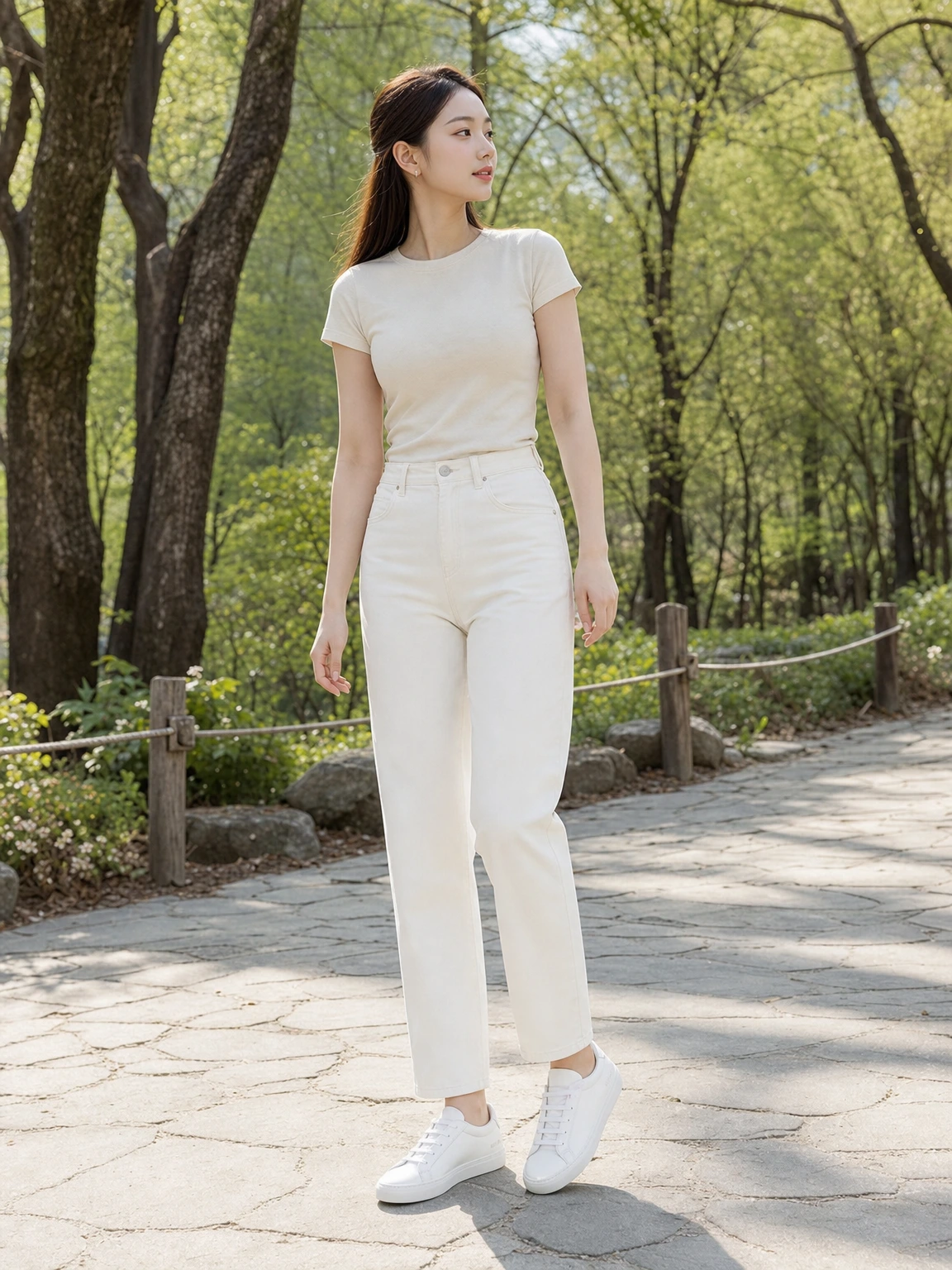 골드 넘버가 빛나는 스니커즈