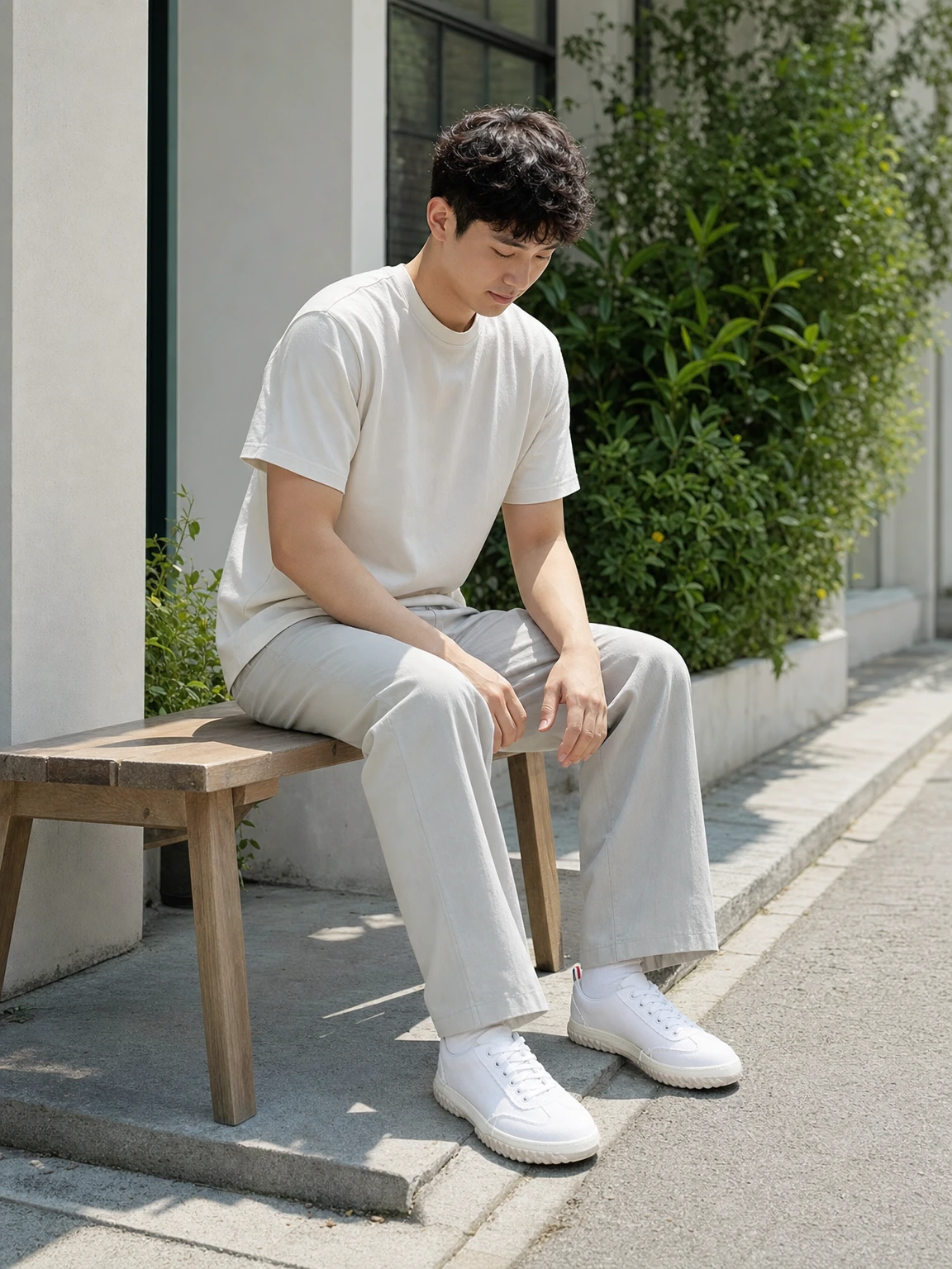 입체 아웃솔이 돋보이는 스니커즈
