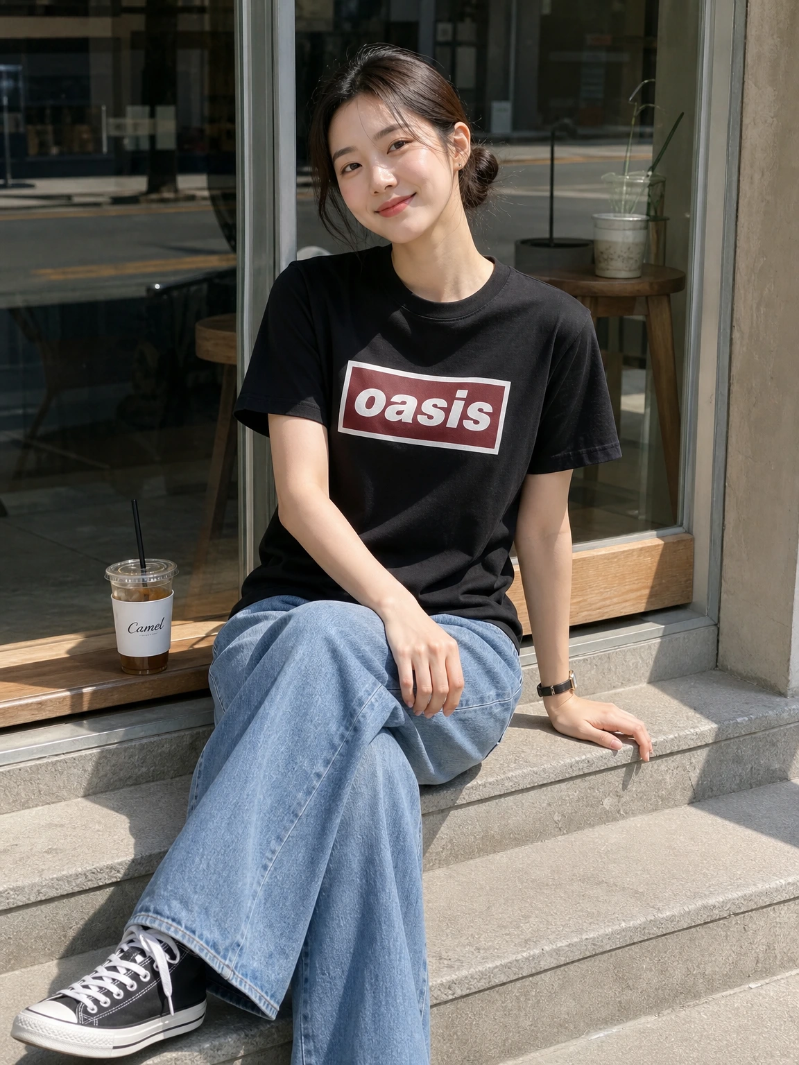 전면 빅로고로 존재감 있는 반팔 티셔츠