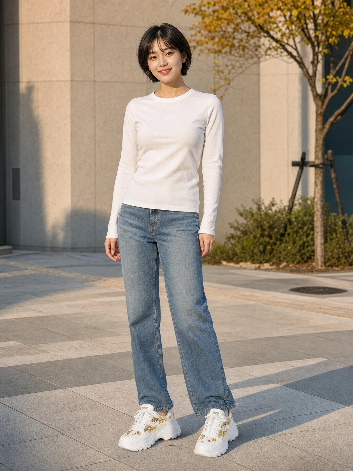 그래픽이 돋보이는 스니커즈