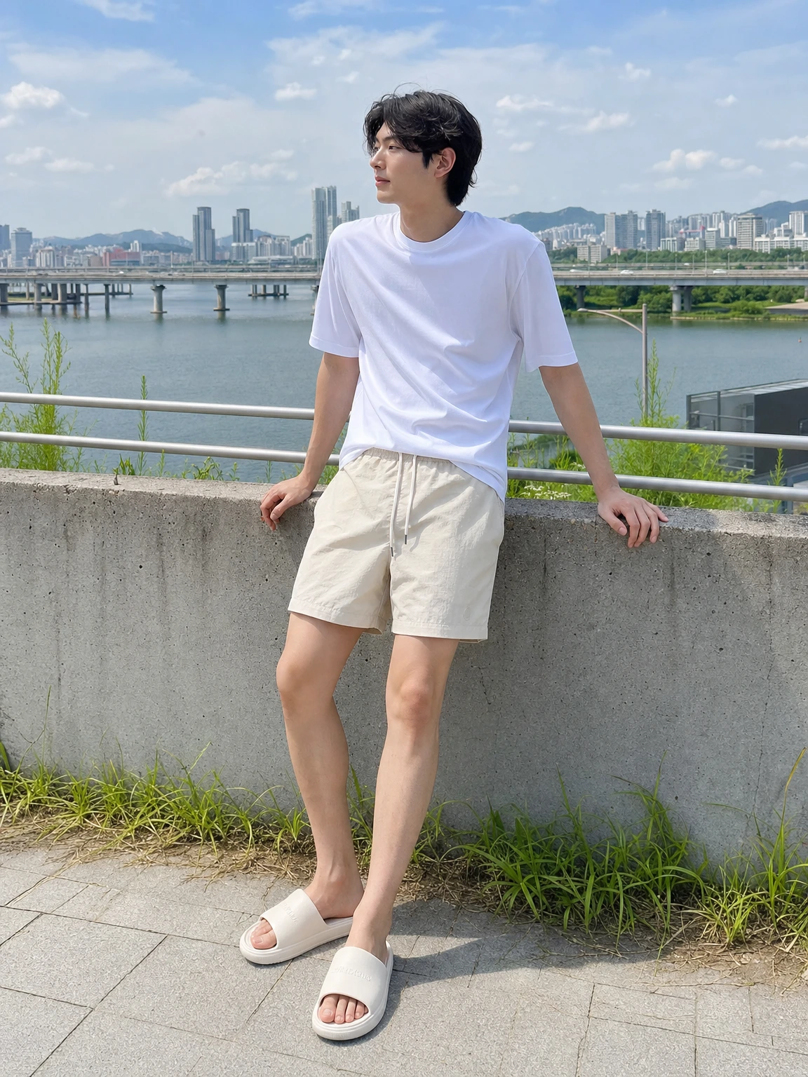 와이드 스트랩이 편한 슬리퍼