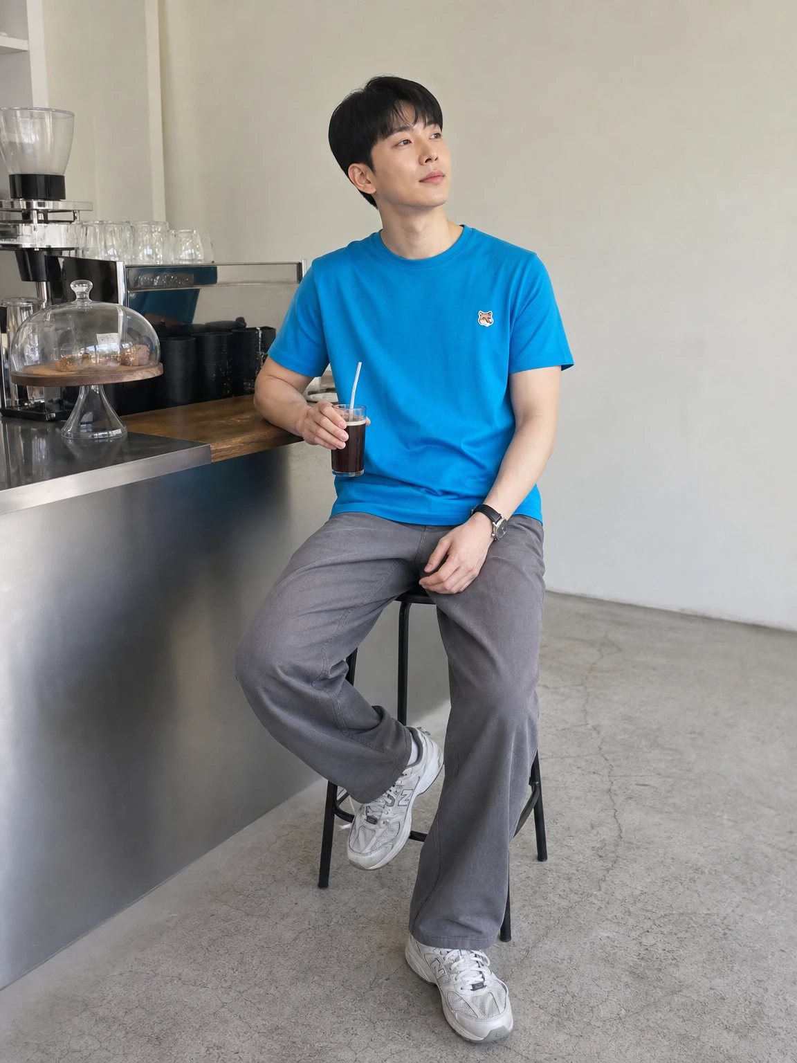 작은 여우가 포인트인 티셔츠