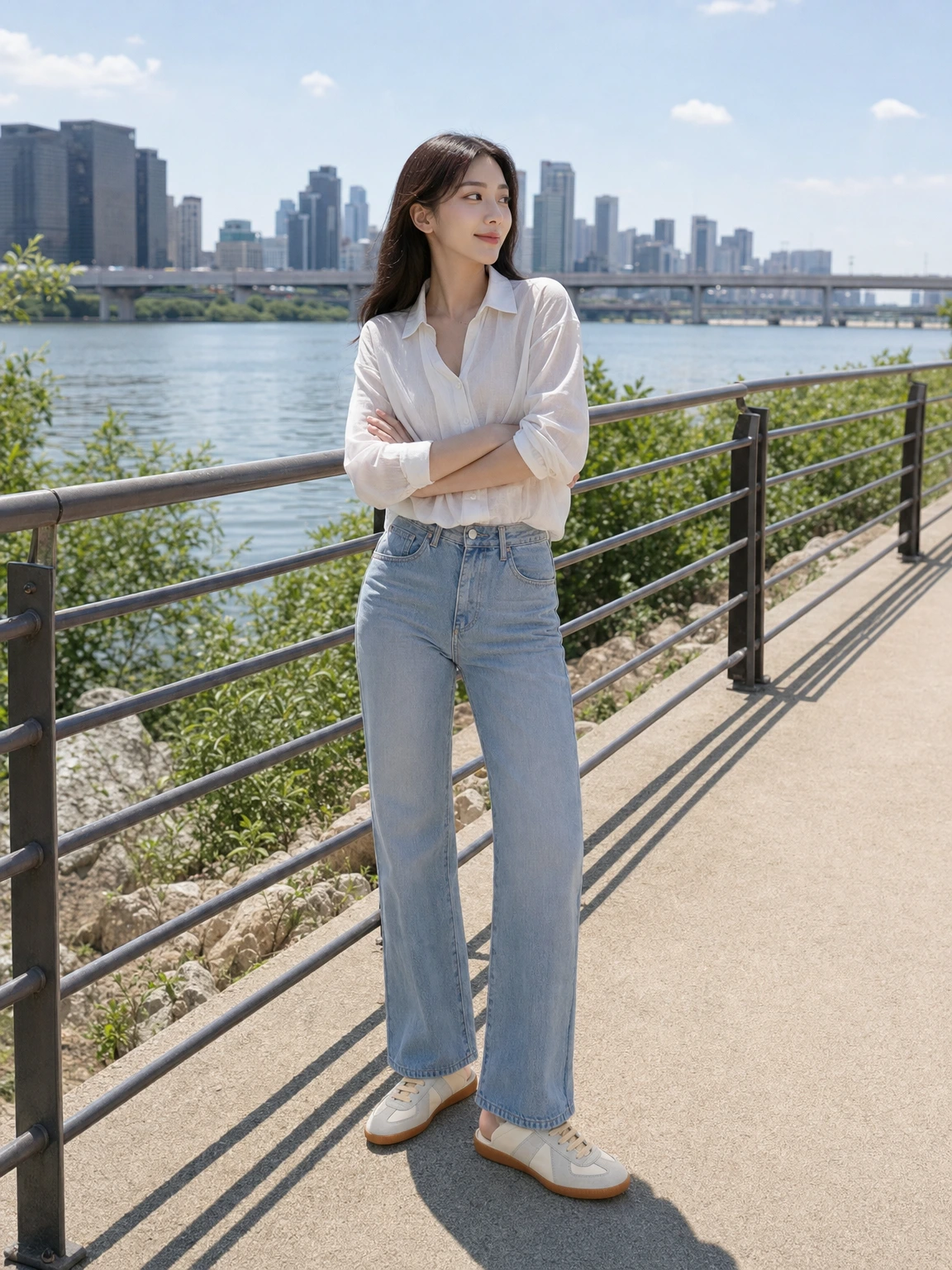 컷아웃이 시원한 뮬 스니커즈