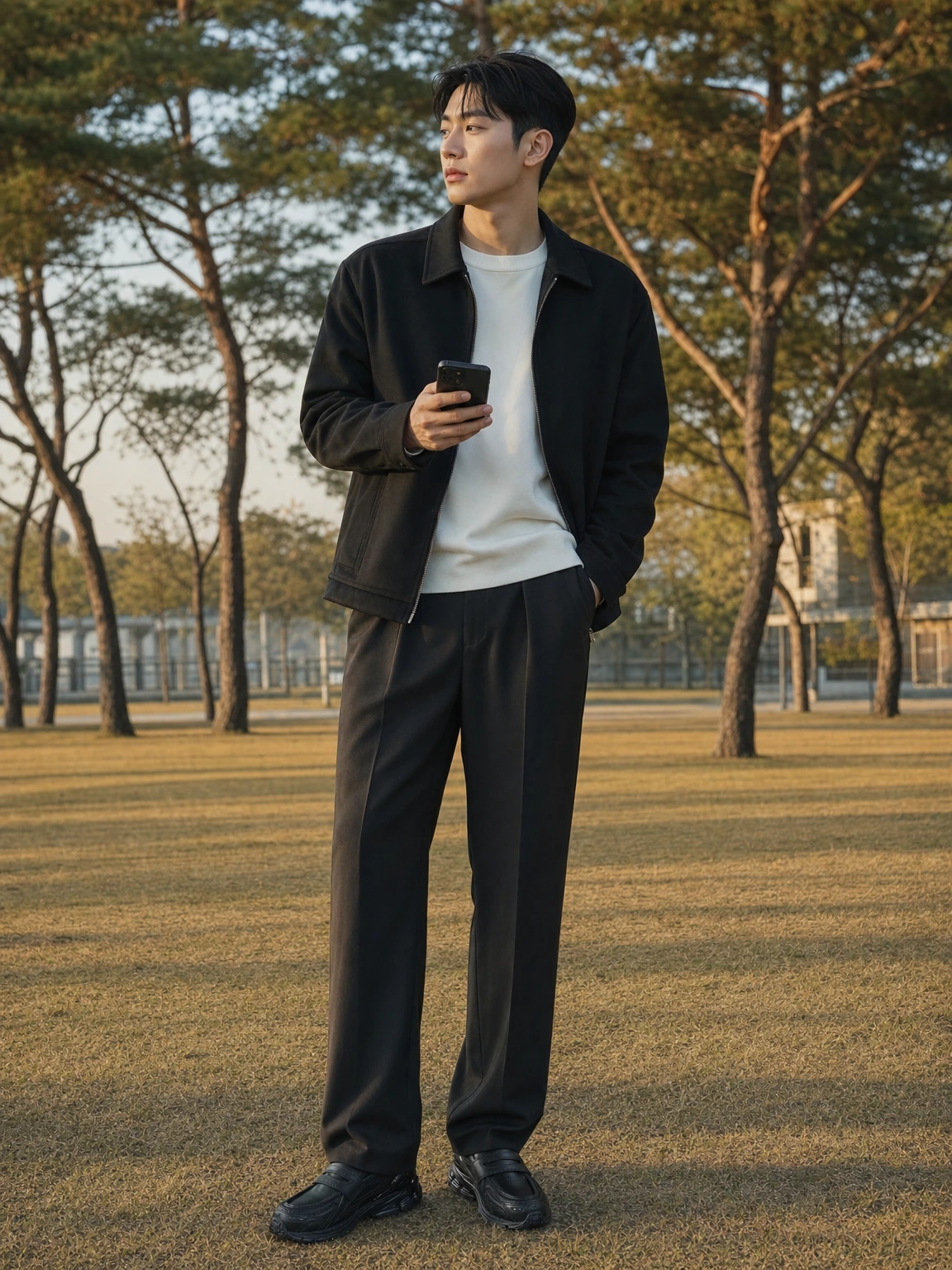 로퍼 무드 더한 스트랩 스니커즈
