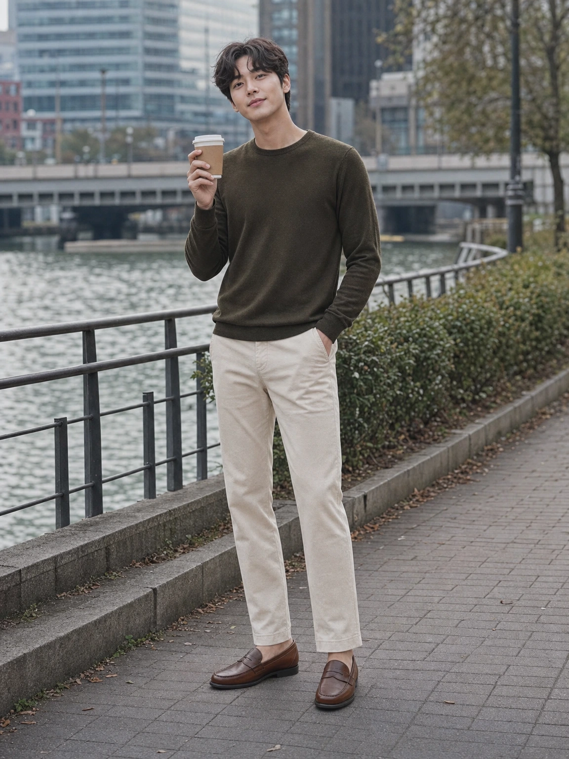 데일리로 신기 좋은 브라운 로퍼