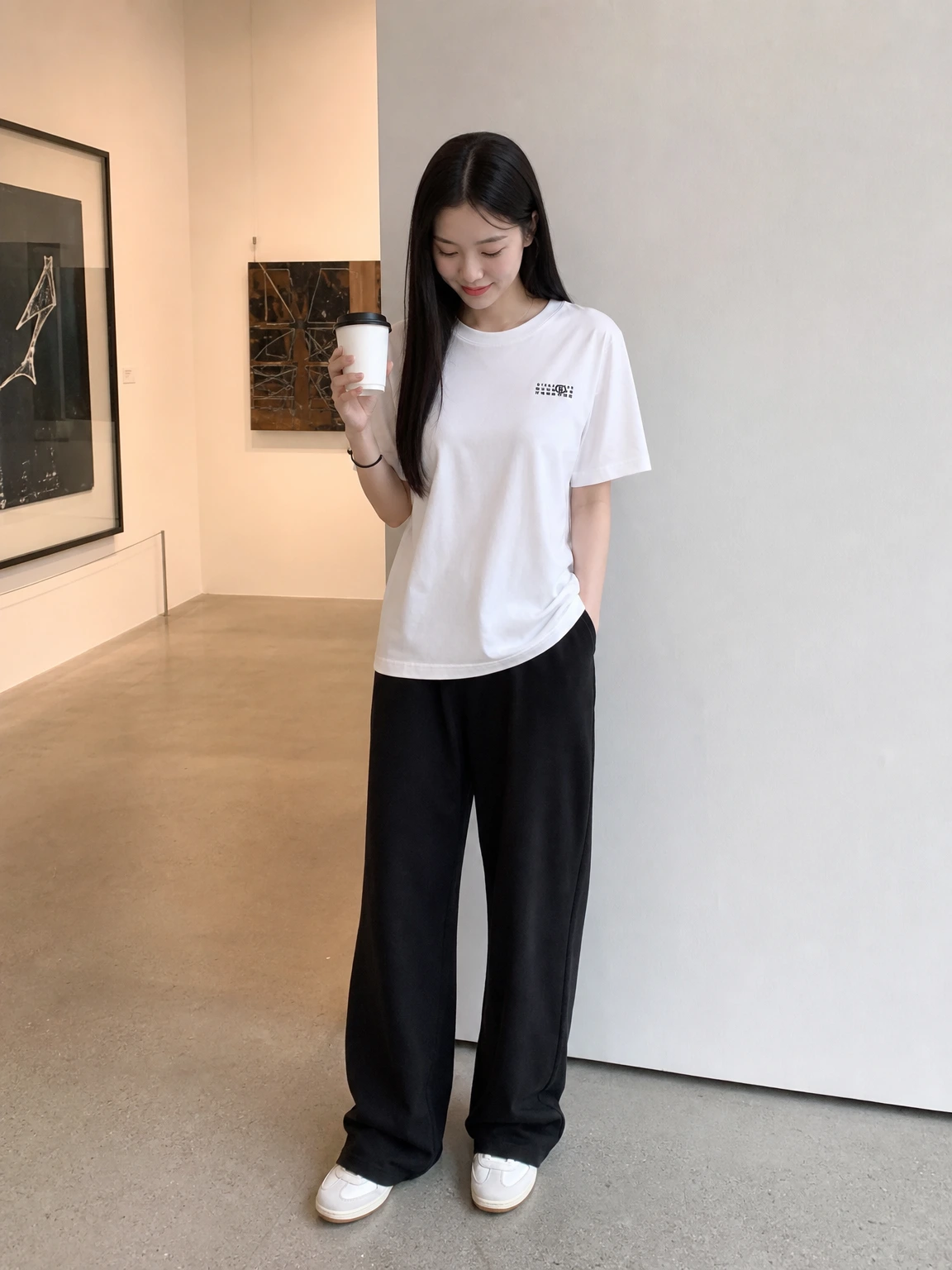 미니 로고로 힘을 준 반팔 티셔츠
